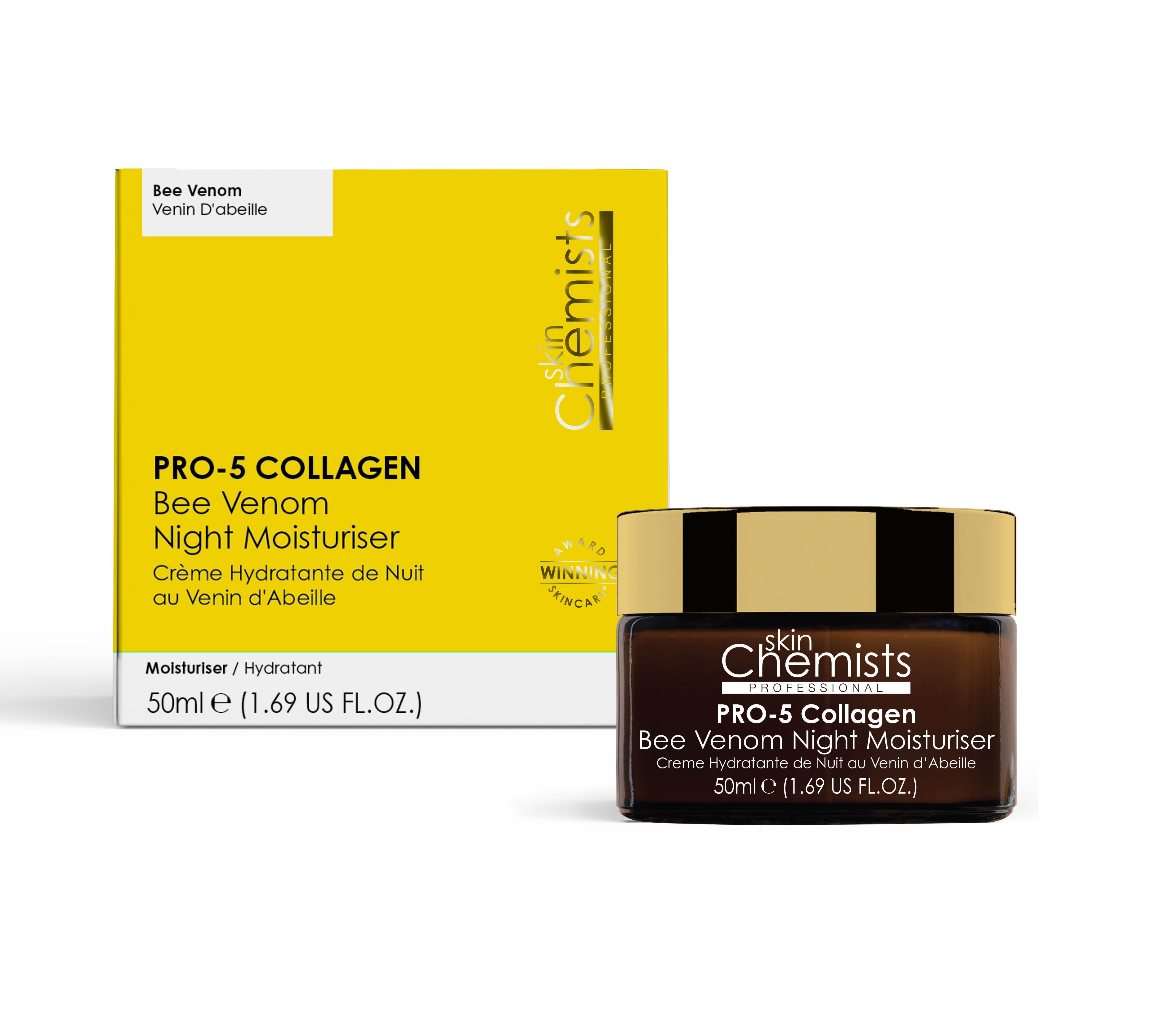 SC Pro-5 Collagen Bee Venom Night Moisturiser 50ml - skinChemists