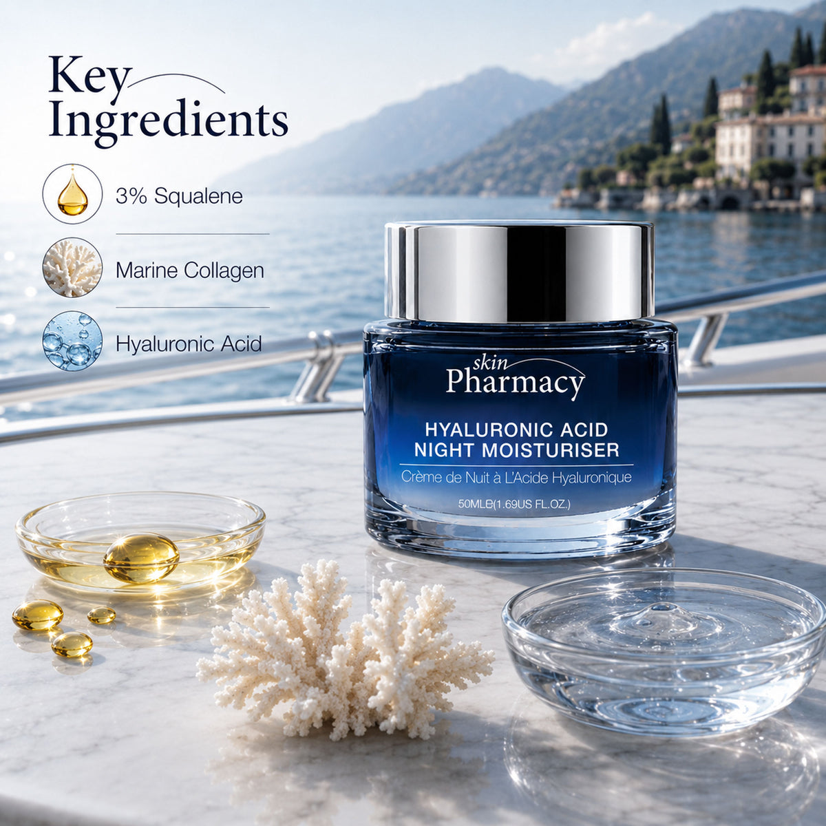 Hyaluronic Acid Night Moisturiser 50ml