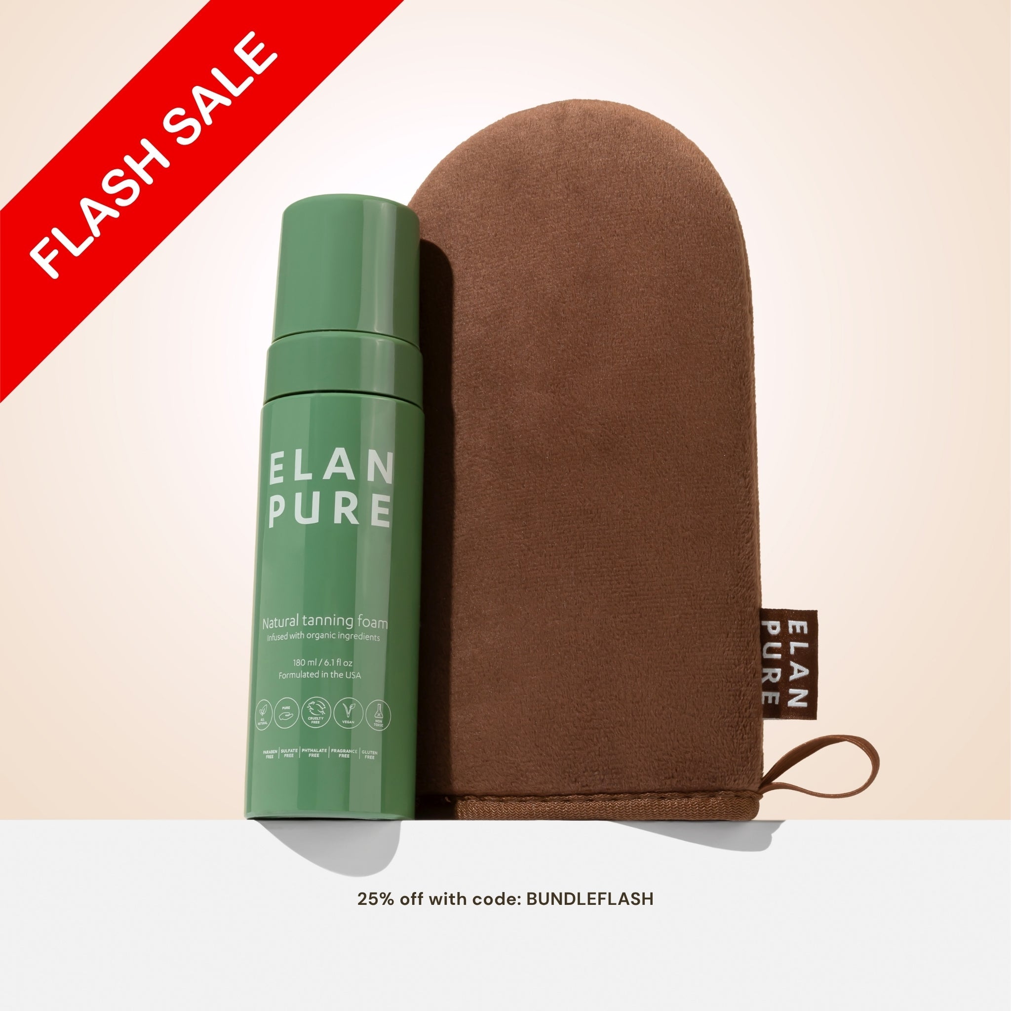 Starter Tanning Bundle: Non-Toxic Self-Tan and Mitt