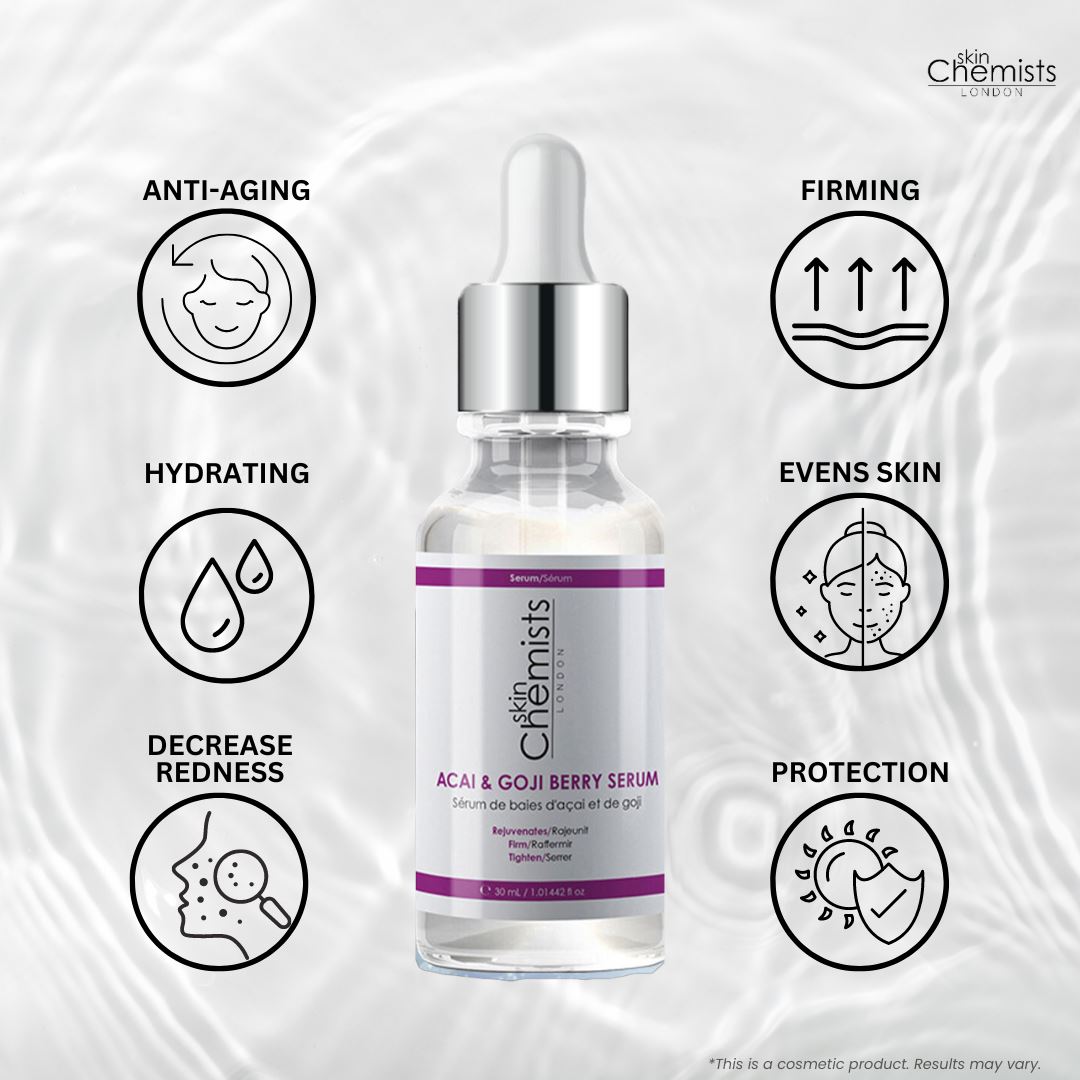 skinChemists Acai & Goji Berry Serum 30ml Twin Value Savings Pack