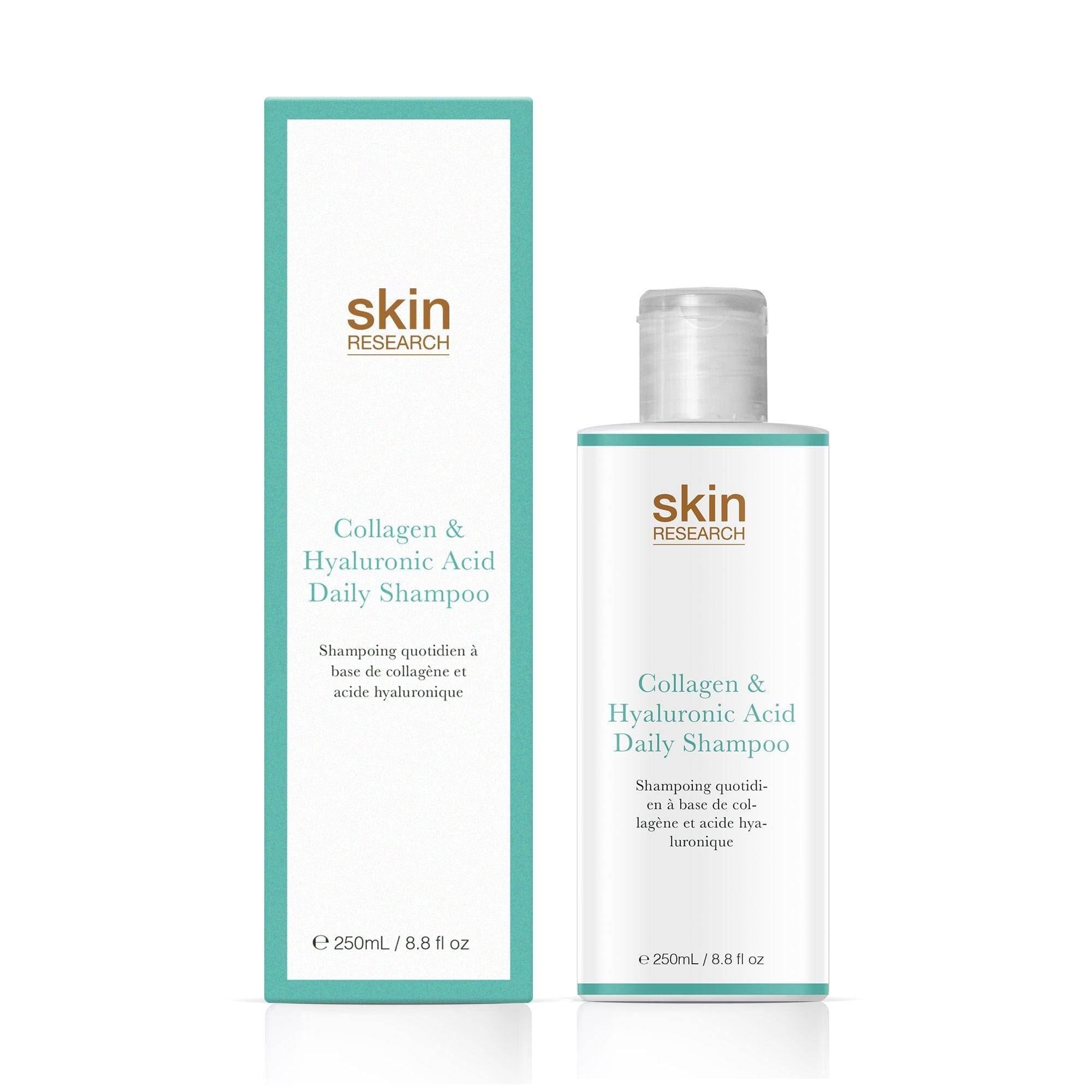 Skin Research Collagen & Hyaluronic Acid Daily Shampoo 250ml Twin Value Savings Pack