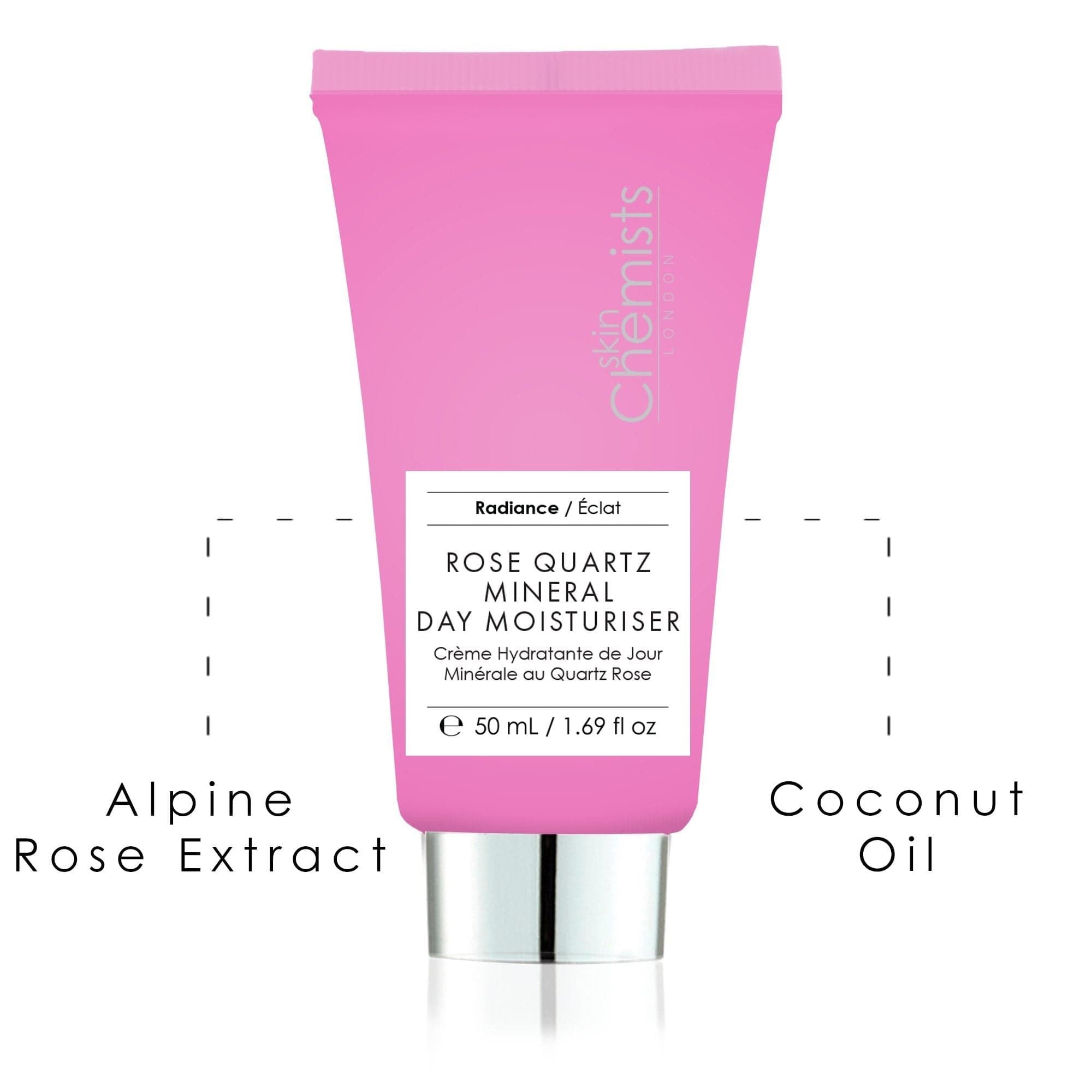 skinChemists Rose Quartz Mineral Day Moisturiser 50ml Twin Value Savings Pack