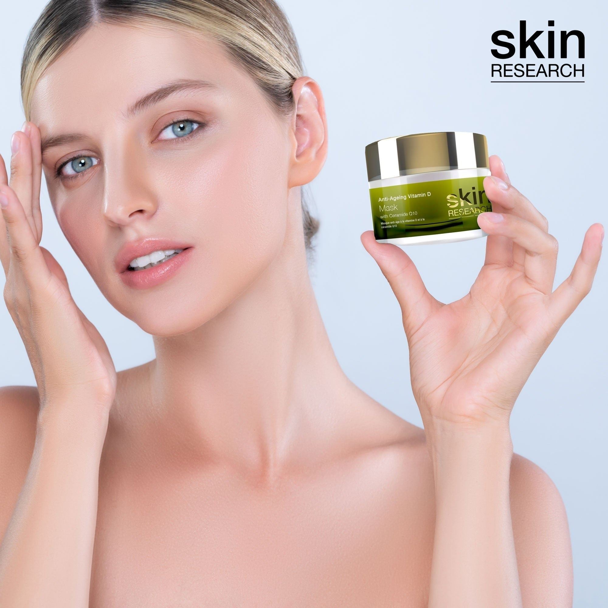 Skin Research Anti-Ageing Vitamin D & Ceramide Q10 Mask 50ml Twin Value Savings Pack
