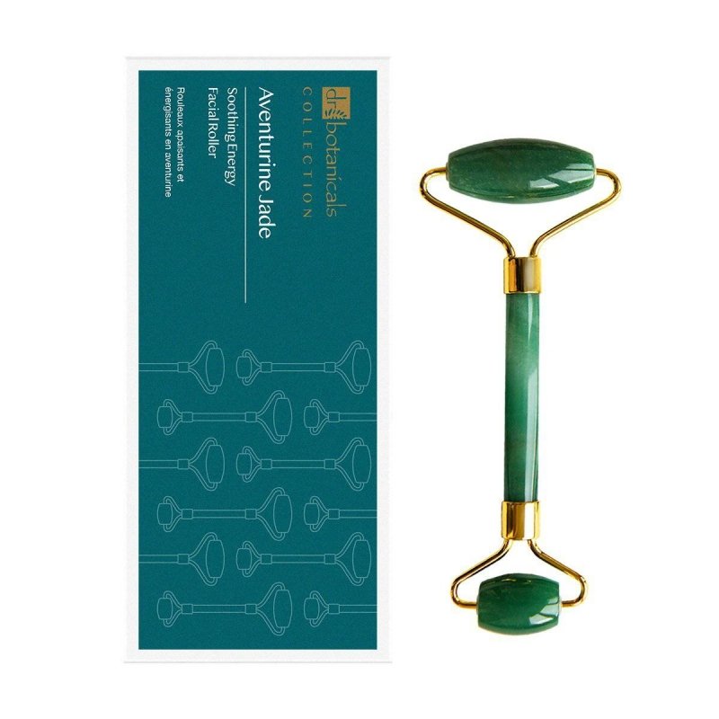 Aventurine Jade Soothing Energy Facial Rollers (Gold Metal Handle) - skinChemists