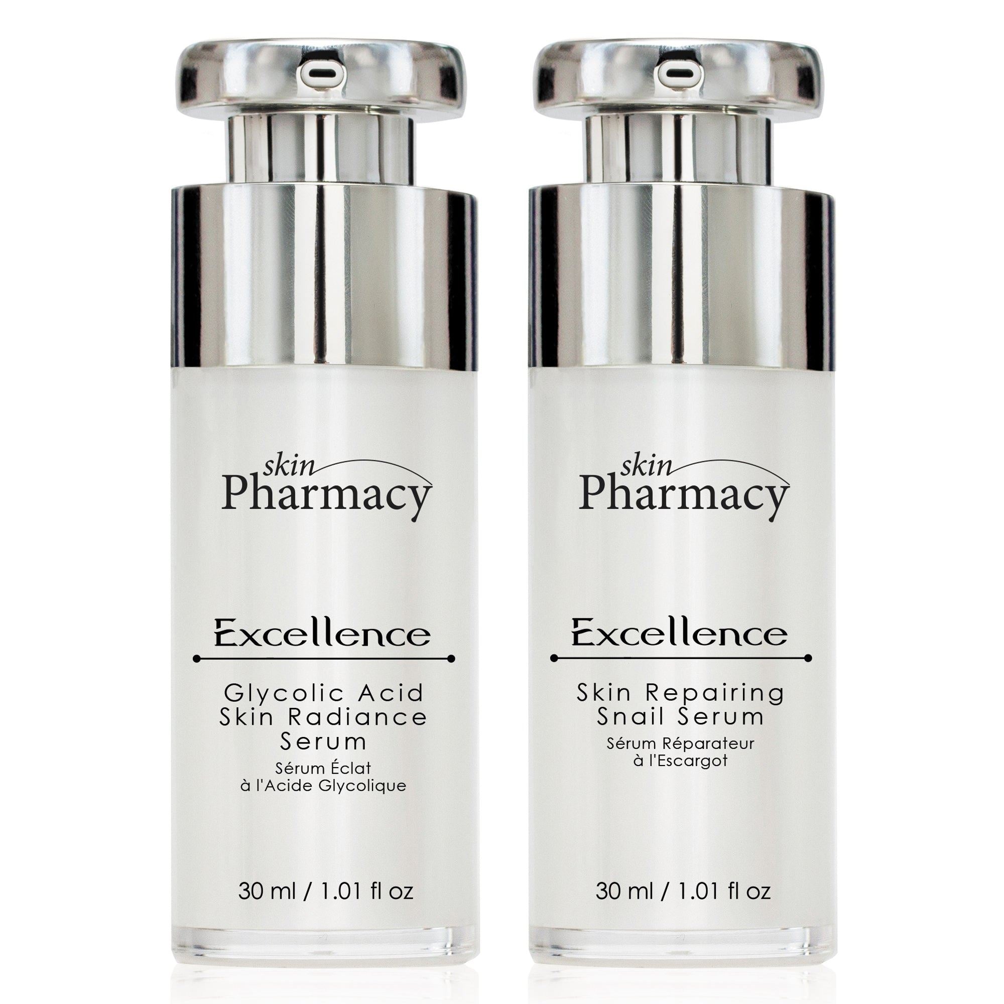 K2 SP Excellence Glycolic Acid Skin Radiance Serum + Excellence Skin Repairing Snail Serum