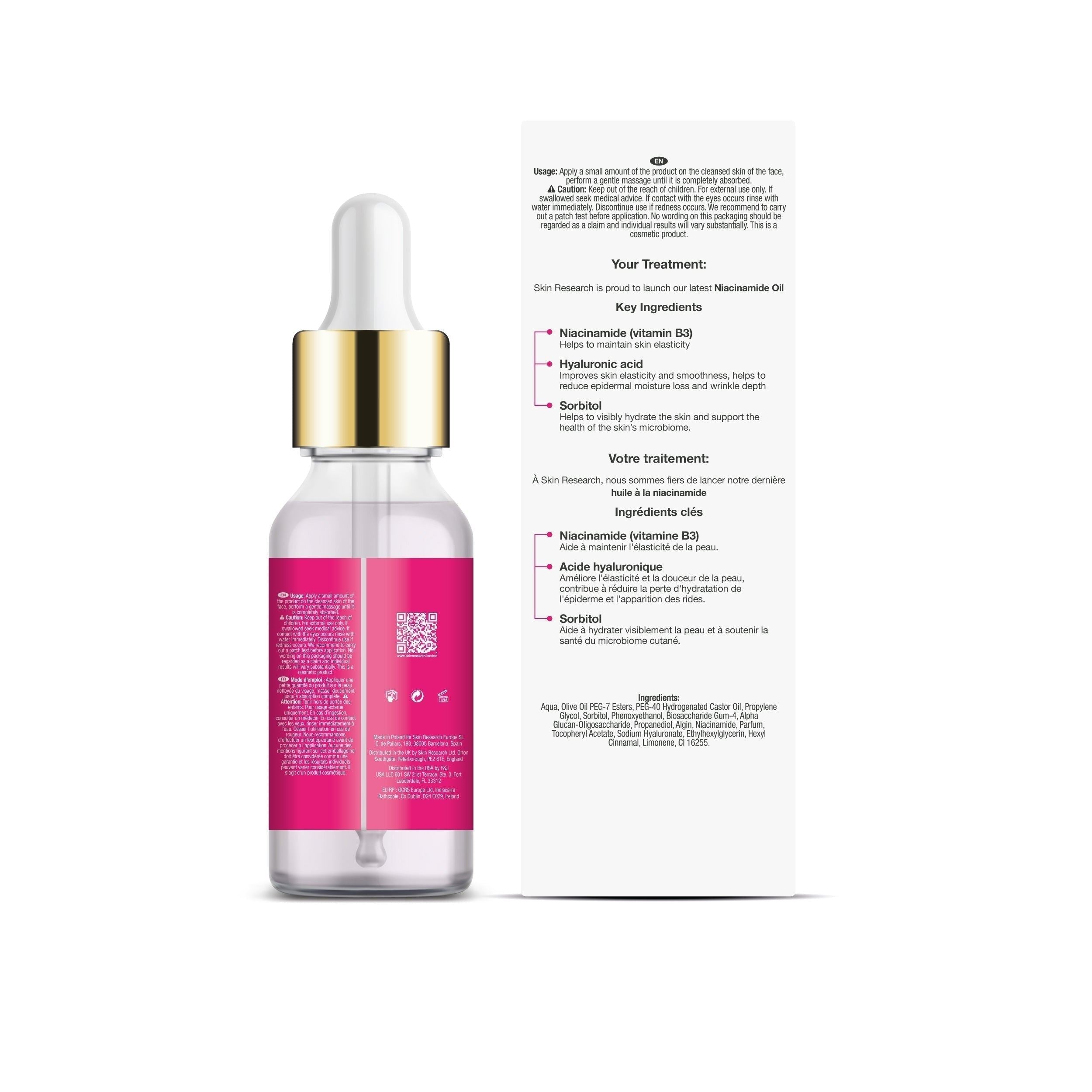 Skin Research Niacinamide Oil 30ml Twin Value Savings Pack