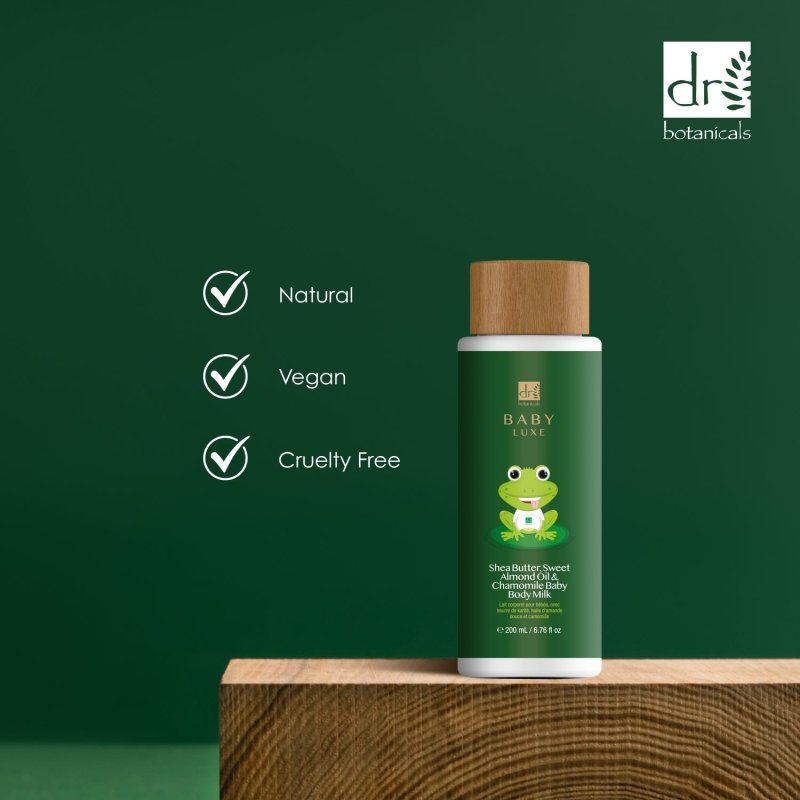Baby Lux Sweet Almond Oil & Chamomile Baby Body Milk 200ml - skinChemists
