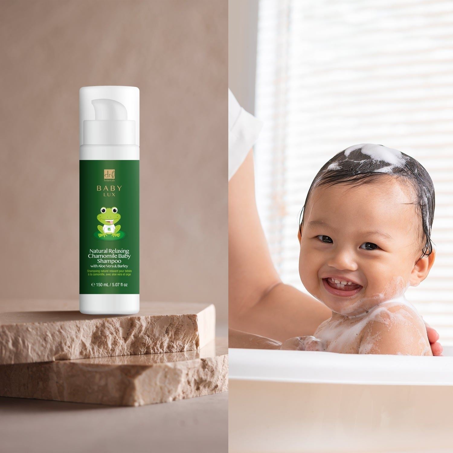 Dr Botanicals Baby Lux Natural Relaxing Chamomile Baby Shampoo 150ml Twin Value Savings Pack