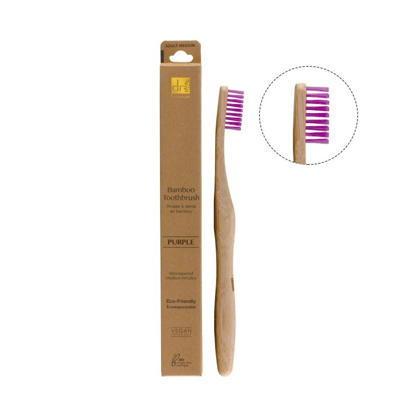 Bamboo Toothbrush Purple - skinChemists