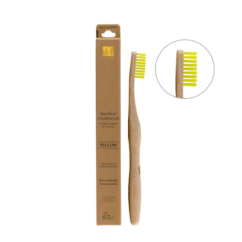 Bamboo Toothbrush Yellow - skinChemists