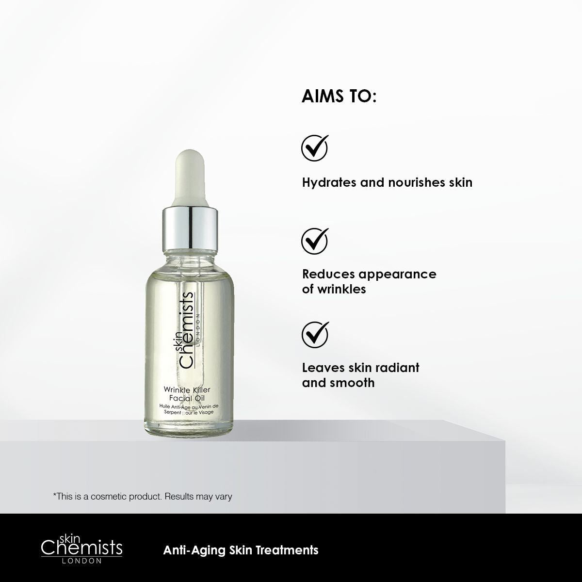 skinChemists Wrinkle Killer Facial Oil 30ml Twin Value Savings Pack