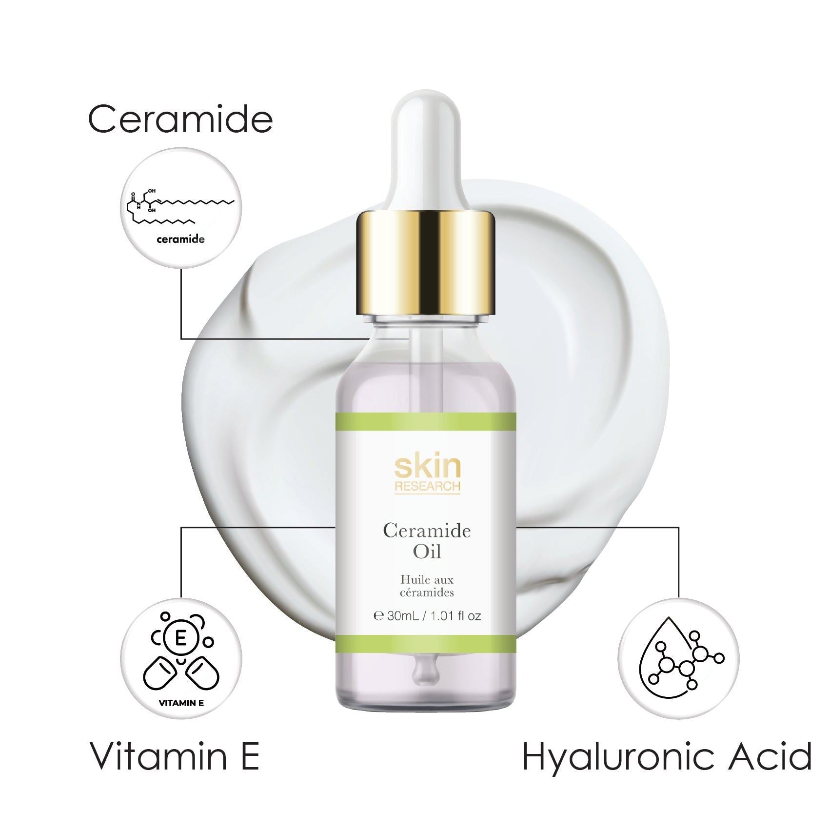 Skin Research Ceramide Oil 30ml Twin Value Savings Pack