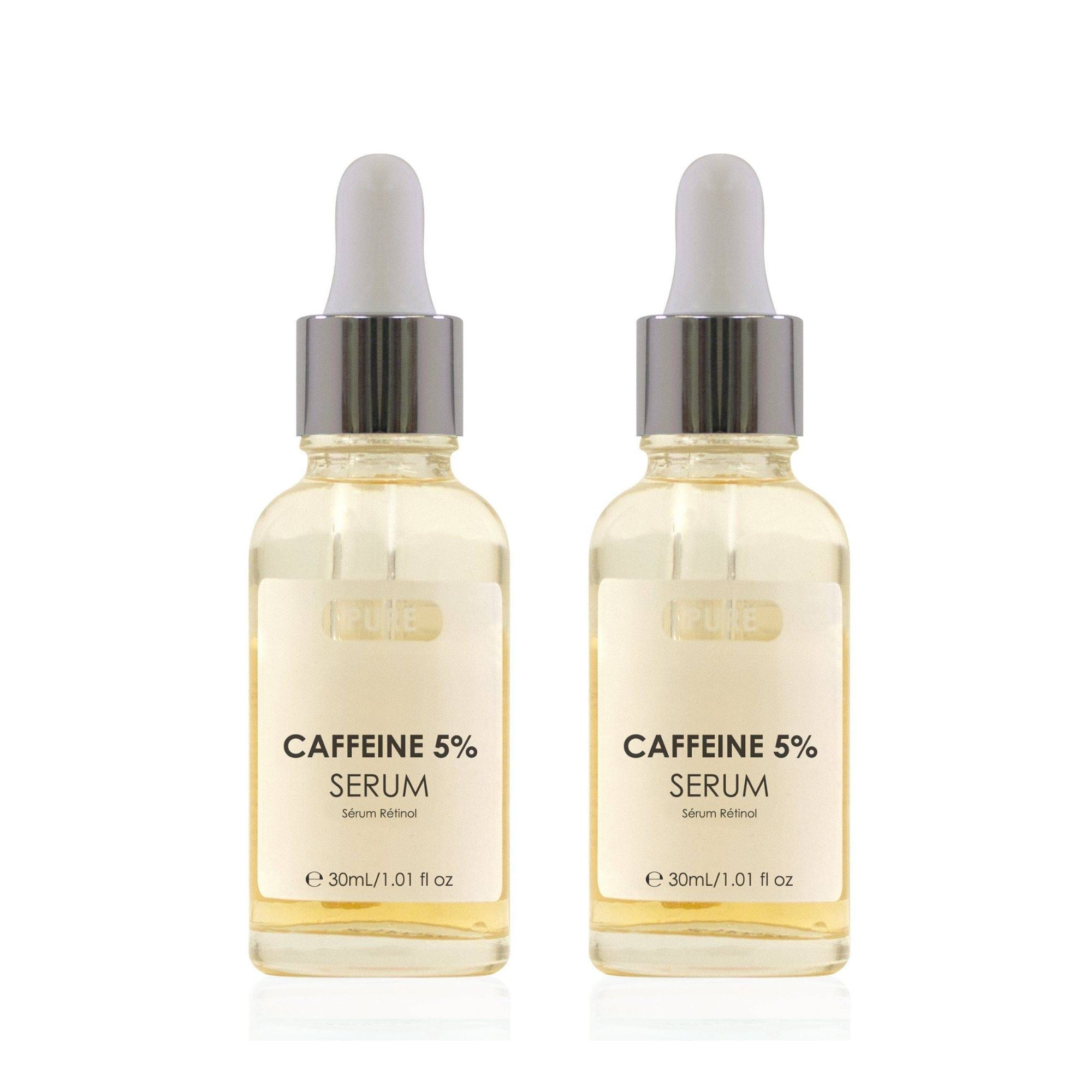 skinChemists Pure Caffeine 5% Biphase Serum 30ml Twin Value Savings Pack