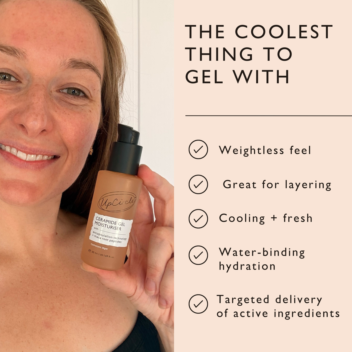 Ceramide Gel Moisturizer with Encapsulation Technology + Maca Root Peptides