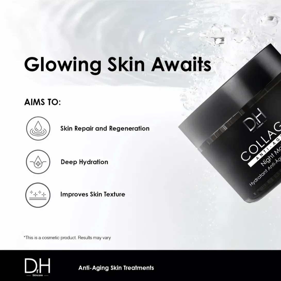Dr H Collagen Anti-Ageing Night Moisturiser 60ml