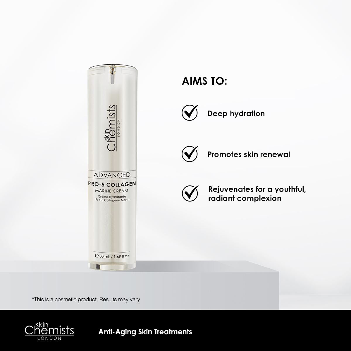 skinChemists Advanced Pro-5 Collagen Marine Cream 50ml Twin Value Savings Pack