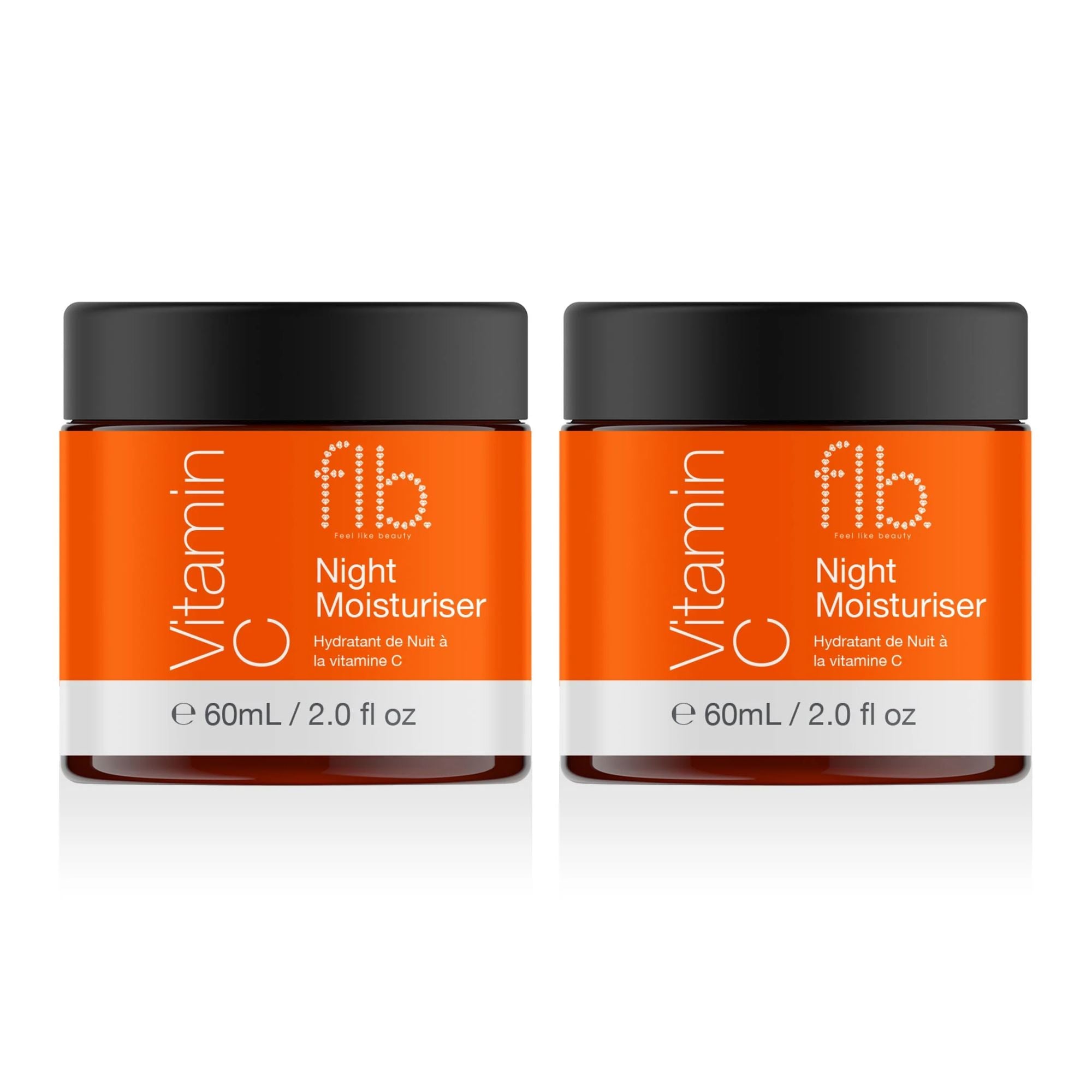 Feel Like Beauty Vitamin C Night Moisturiser 60ml Twin Value Savings Pack