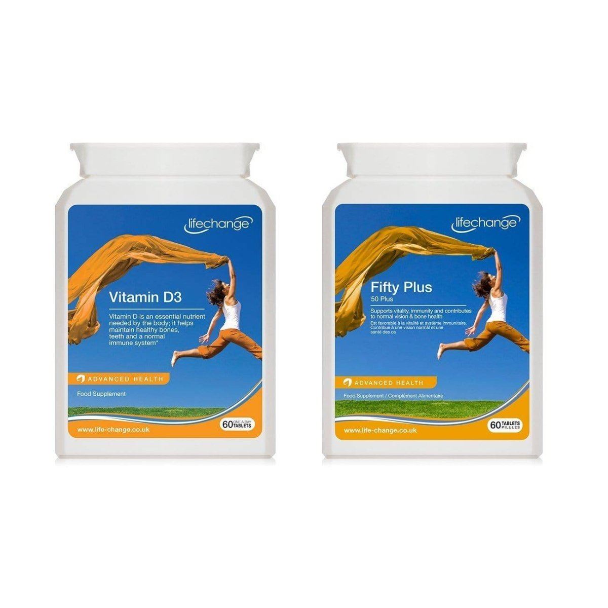 Lifechange Vitamin D3 + Fifty Plus Pack