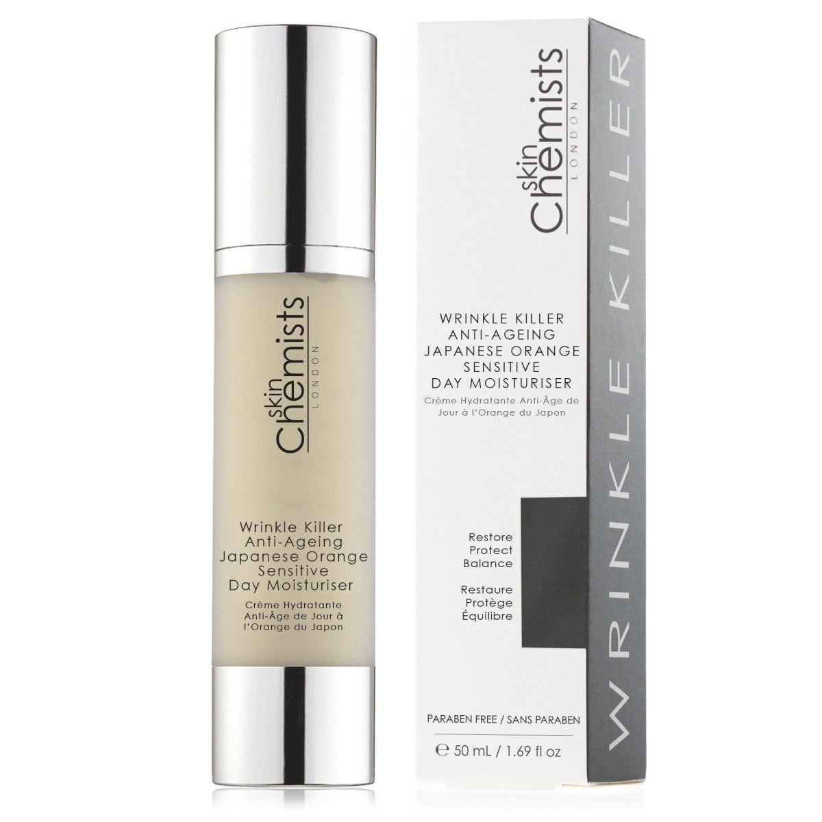 Wrinkle Killer Anti-Ageing Japanese Orange Sensitive Day Moisturiser 50ml