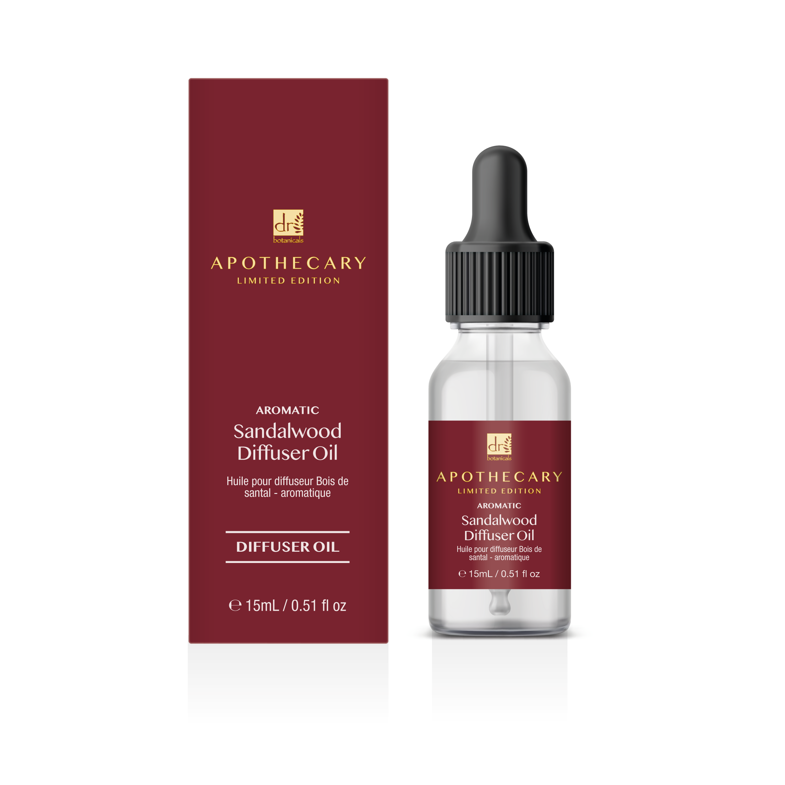 Dr Botanicals Aromatic Sandalwood Diffuser Oil 15ml Twin Value Savings Pack - skinChemists