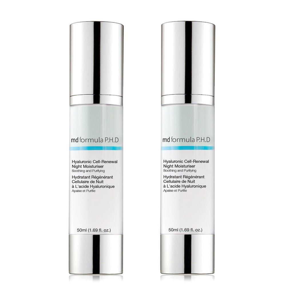 Hyaluronic Cell-Renewal Night Moisturiser Twin Pack