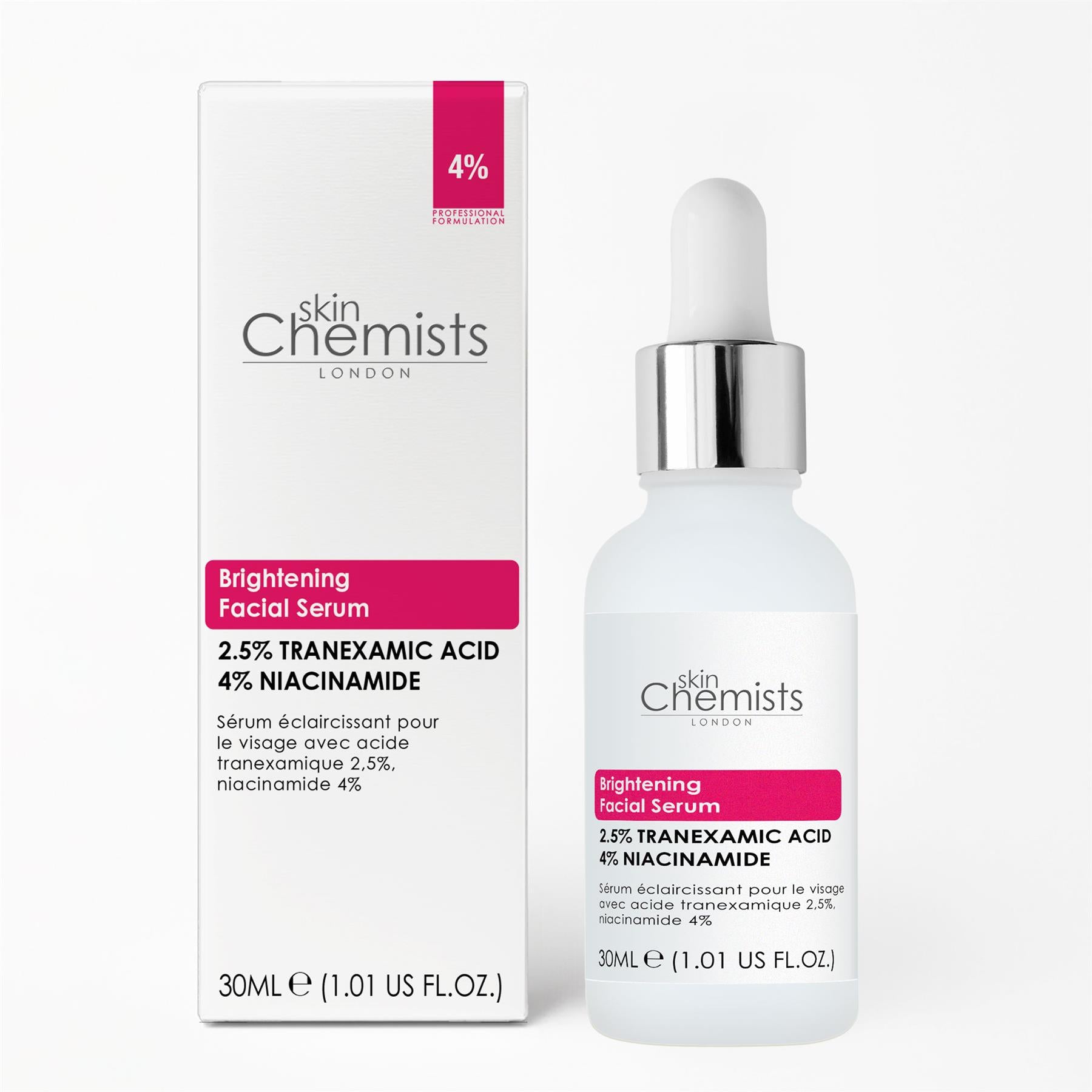 Brightening Tranexamic Acid 2.5%, Niacinamide 4% Facial Serum 30ml