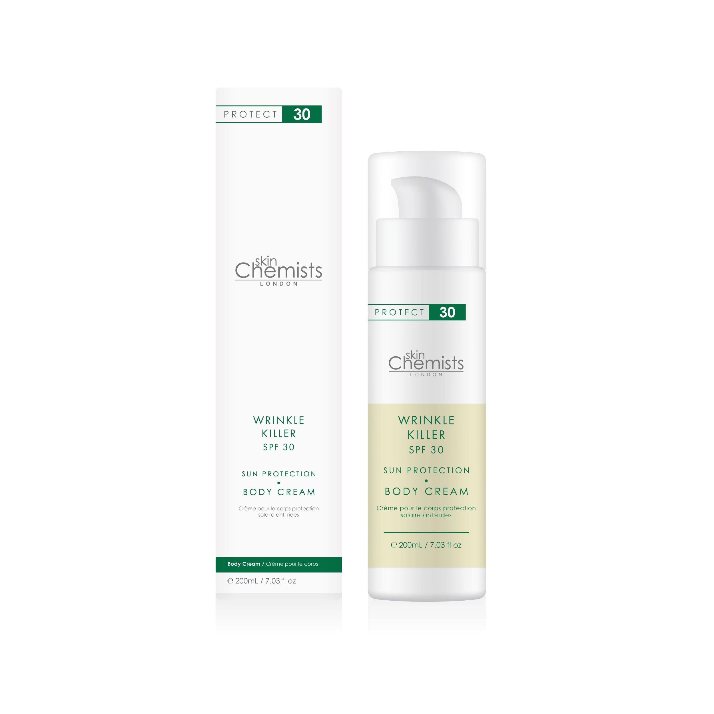 Wrinkle Killer SPF 50+30 Body Cream and Day Moisturiser