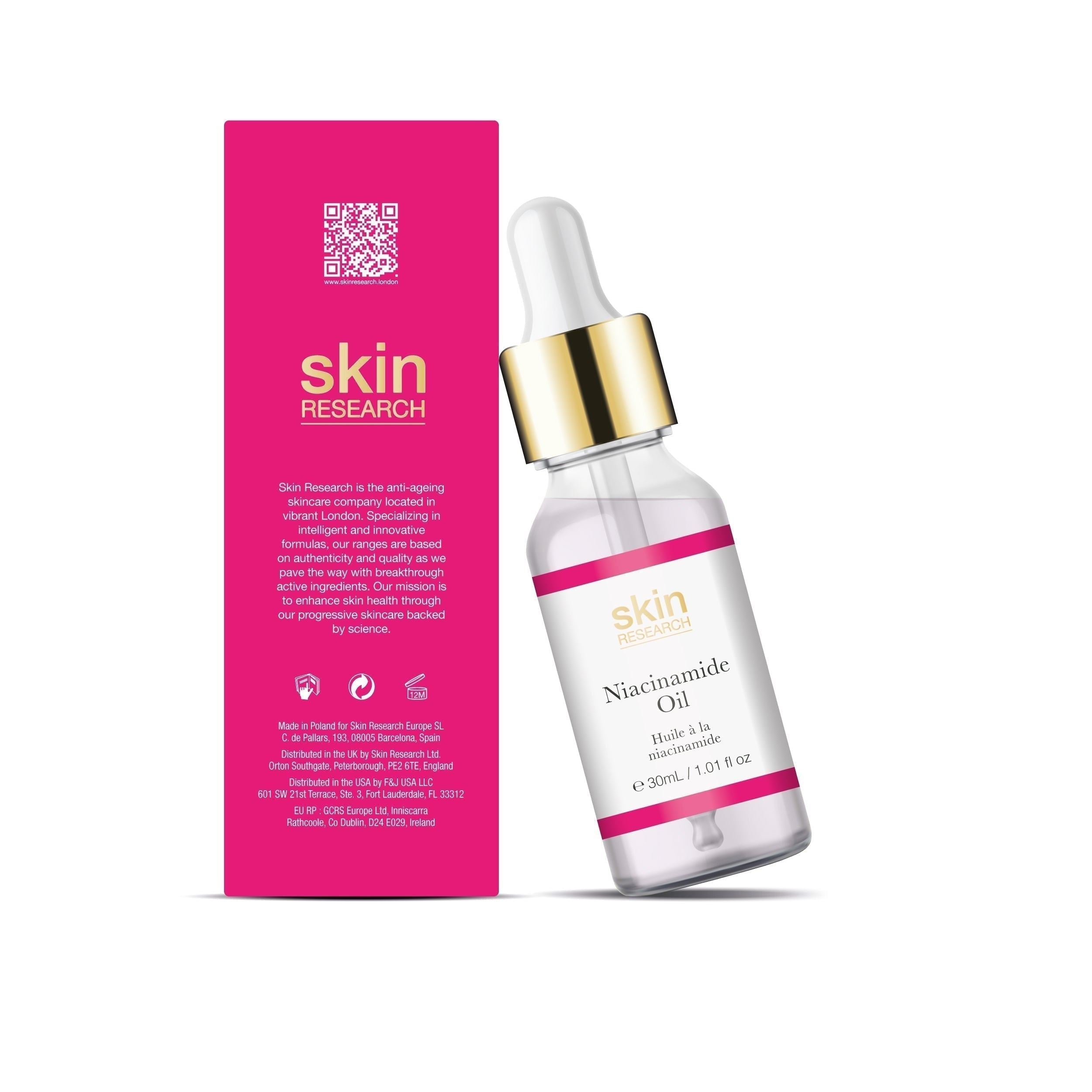 Skin Research Niacinamide Oil 30ml Twin Value Savings Pack