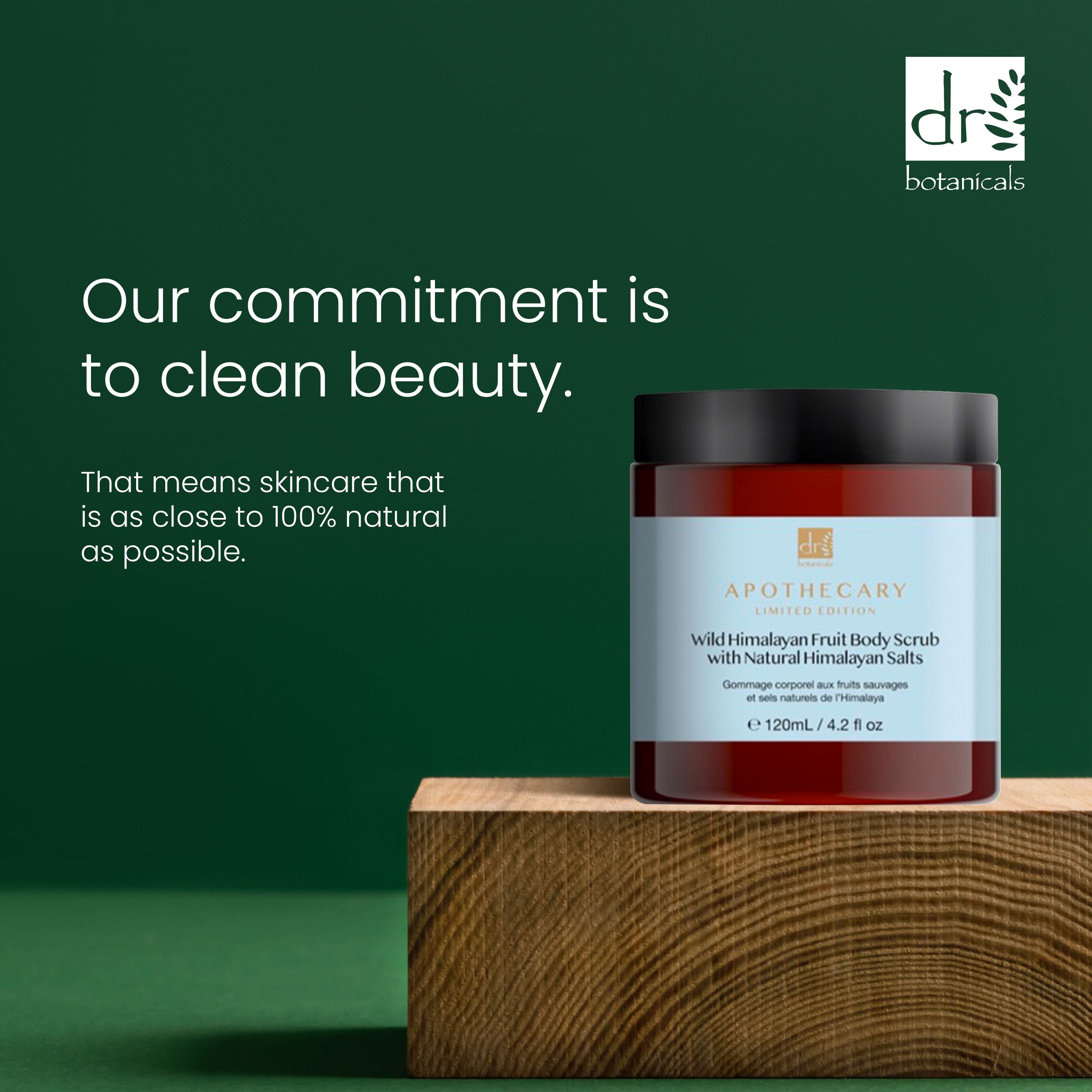 Dr Botanicals Wild Himalayan Fruit Body Scrub with Natural Himalayan Salts 120ml Twin Value Savings Pack - skinChemists