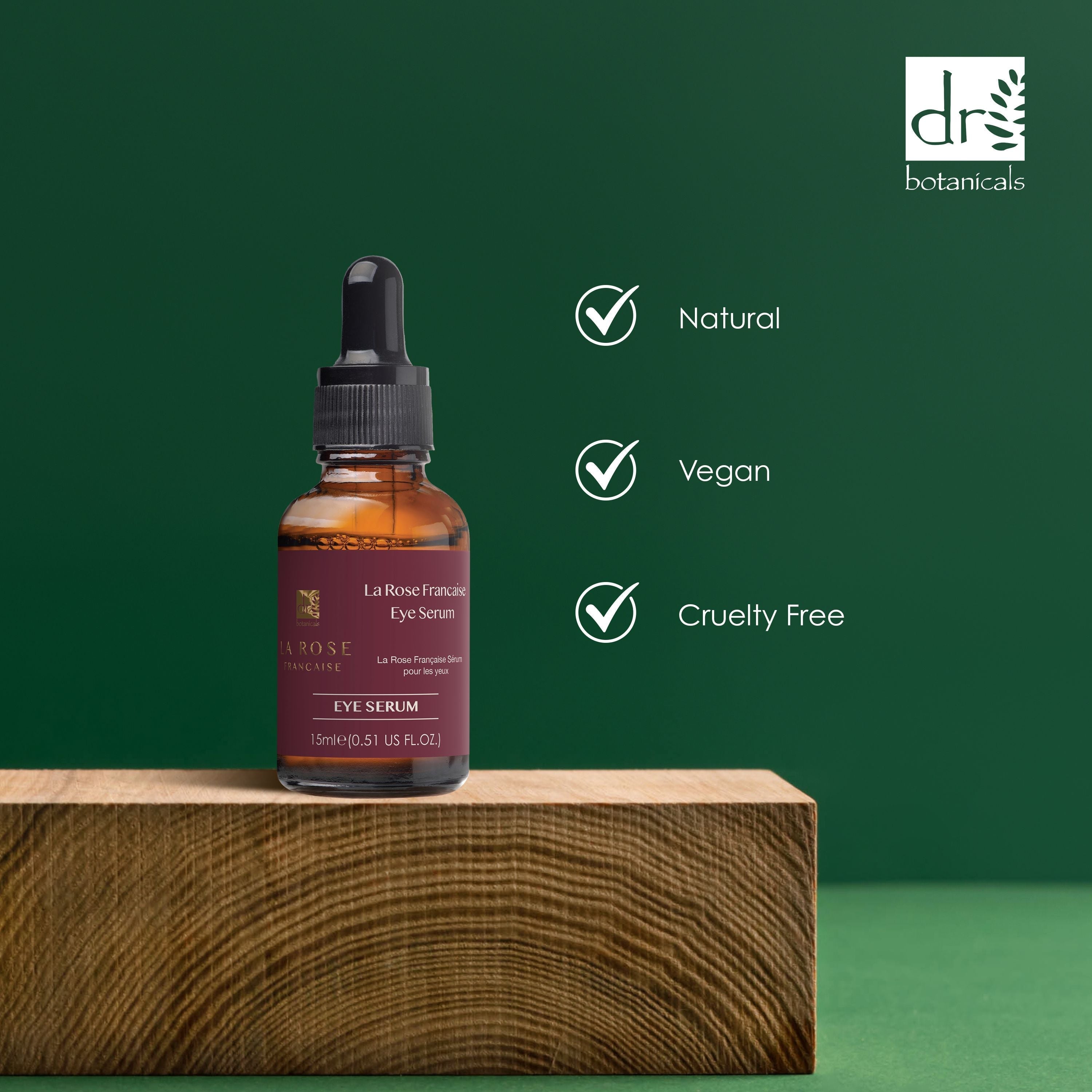 Dr Botanicals La Rose Francaise Eye Serum 15ml Twin Value Savings Pack - skinChemists