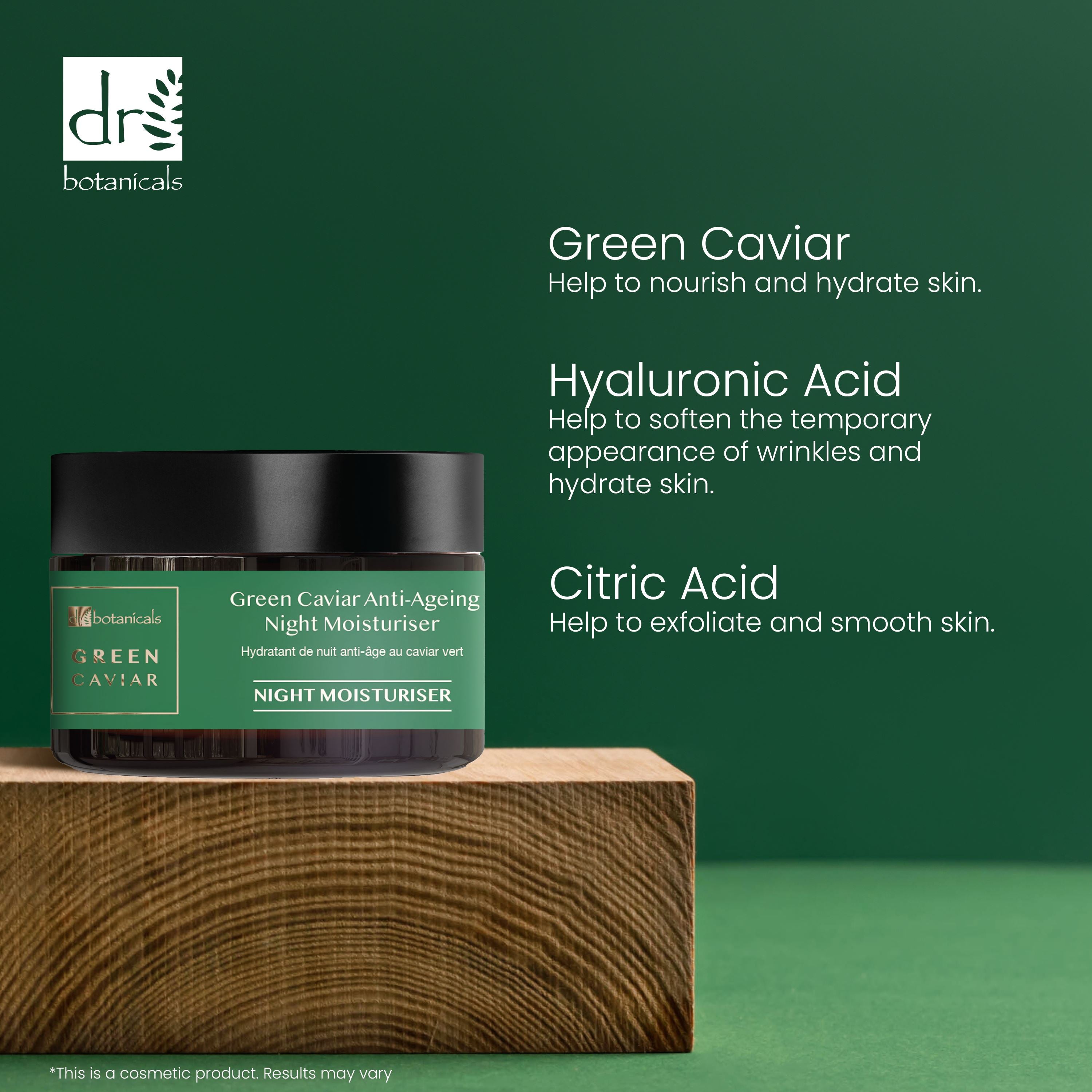 DB Green Caviar & Argan Oil Anti-Ageing Night Moisturiser Advanced Light Serum Essence DB La Rose Française - Night Moisturiser