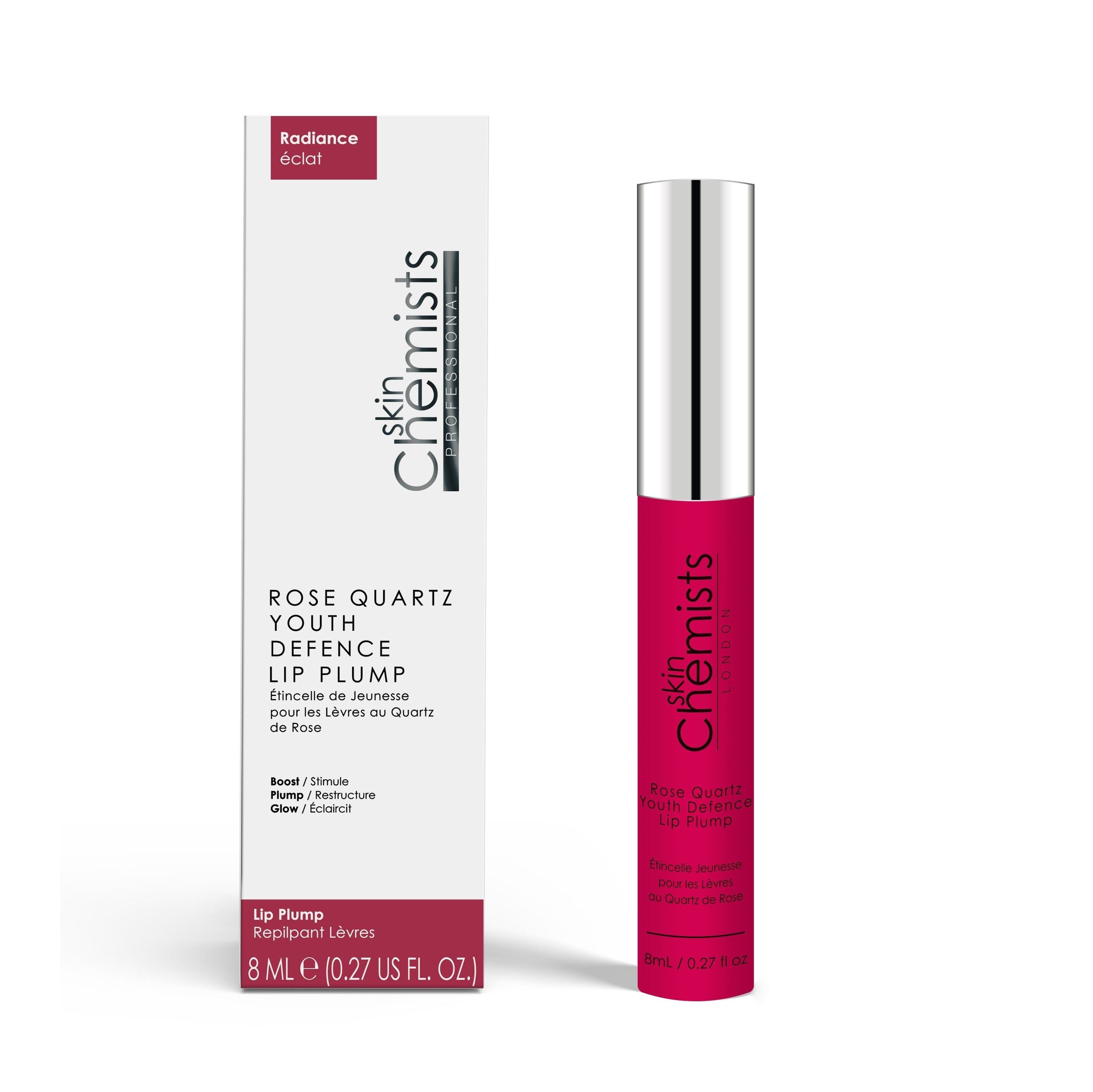 skinChemists Rose Quartz Youth Defence Lip Plump 8ml Twin Value Savings Pack