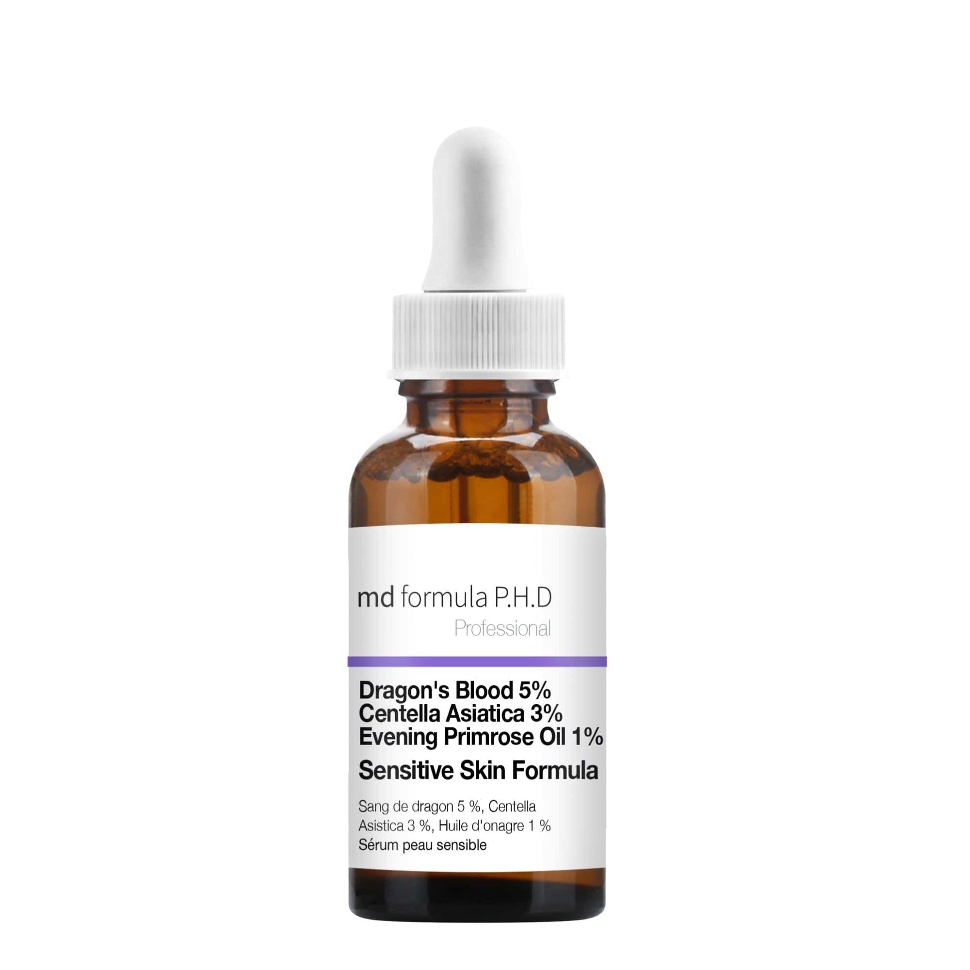MD Formula Sensitive Skin Serum Dragon's Blood 5%, Centella Asistica 3%, Evening Primrose Oil 1% 30ml Twin Value Savings Pack