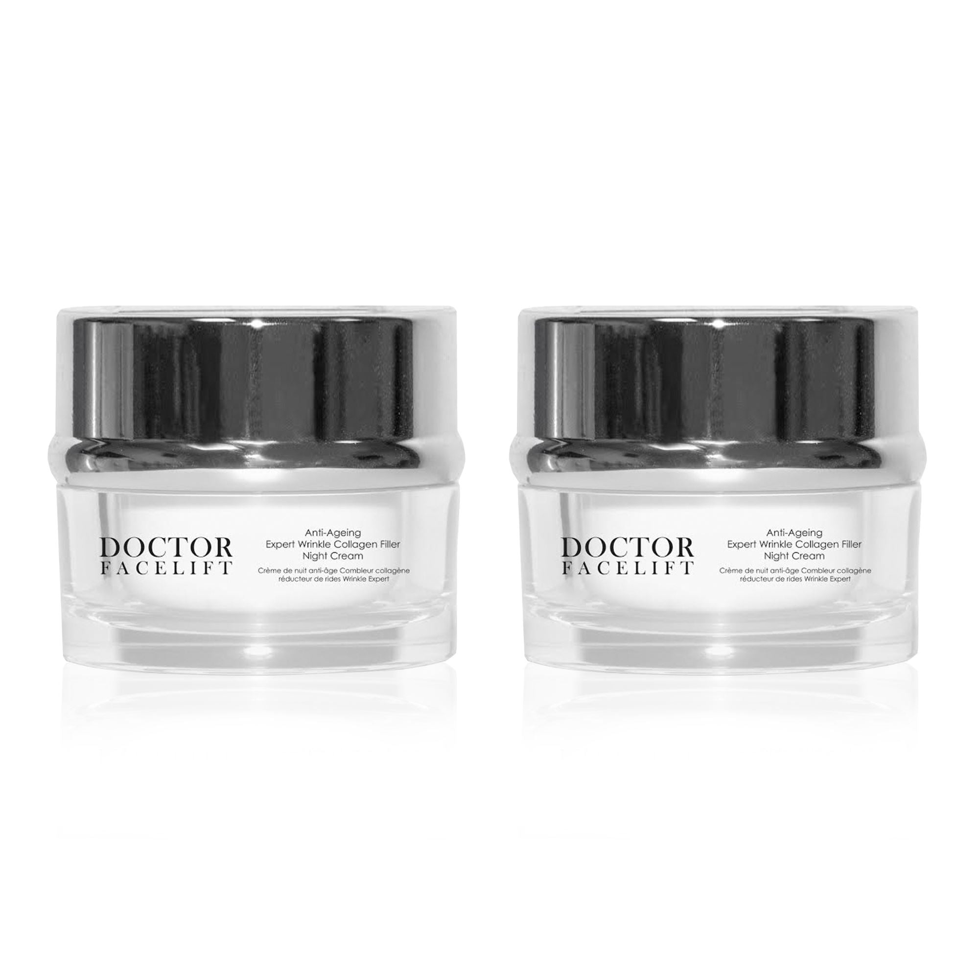 Doctor Facelift Anti-Ageing Expert Wrinkle Collagen Filler Night Cream 50ml Twin Value Savings Pack