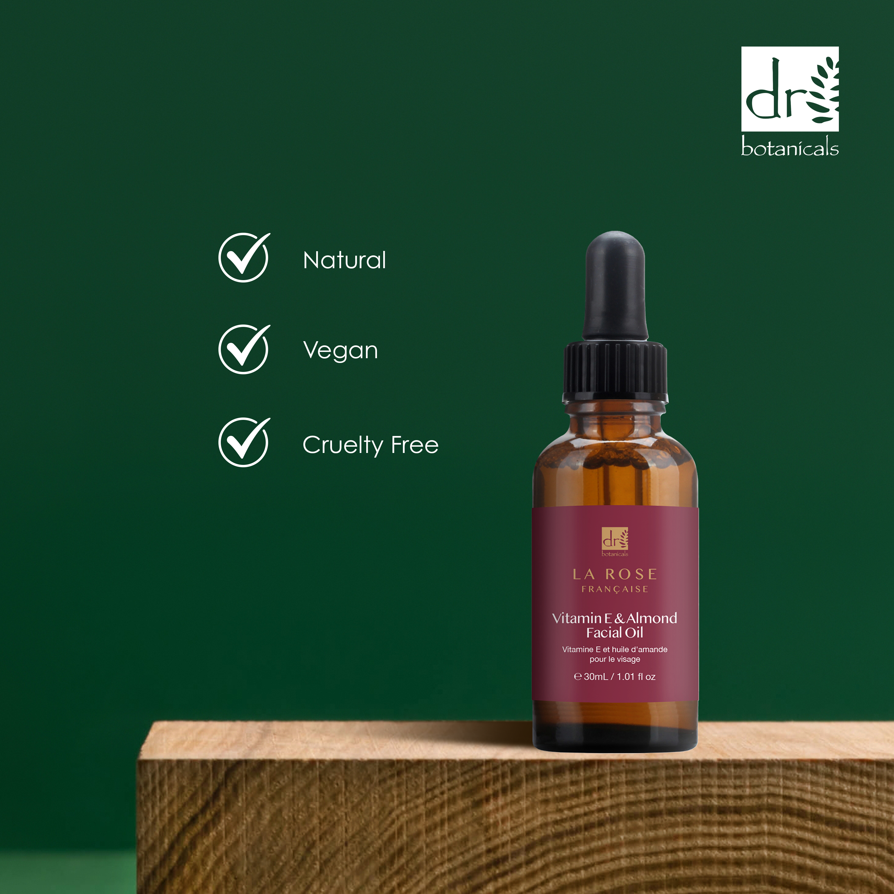 Dr Botanicals La Rose Francaise Facial Oil 30ml Twin Value Savings Pack - skinChemists