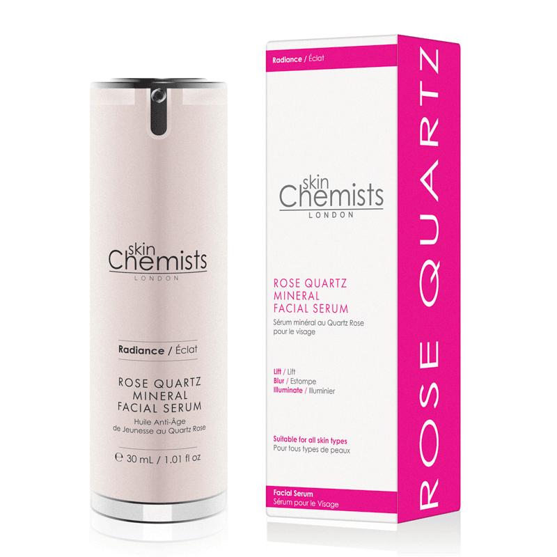 skinChemists Rose Quartz Mineral Facial Serum 30ml Twin Savings Pack