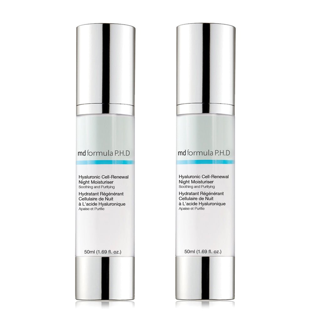 Hyaluronic Cell-Renewal Night Moisturiser Twin Pack - skinChemists
