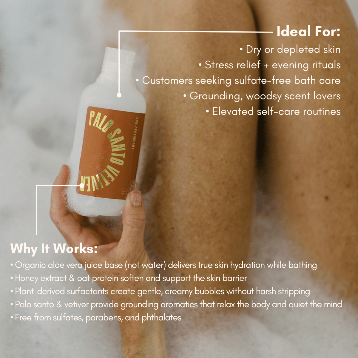 Palo Santo Vetiver Bubble Bath