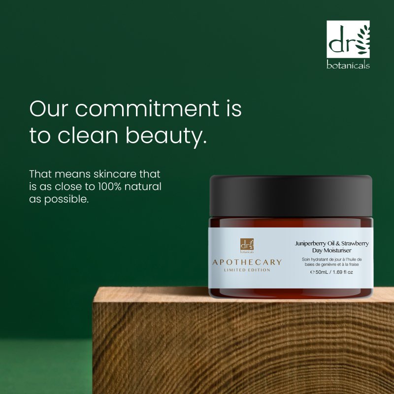 Juniperberry Oil & Strawberry Day Moisturiser 50ml - Dr Botanicals