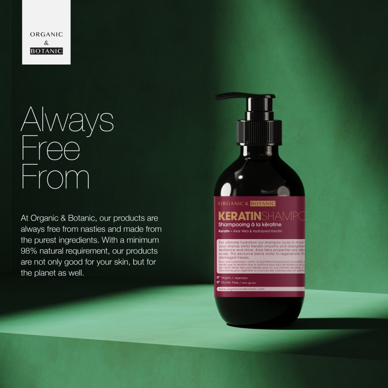 Keratin Shampoo 500ml - skinChemists