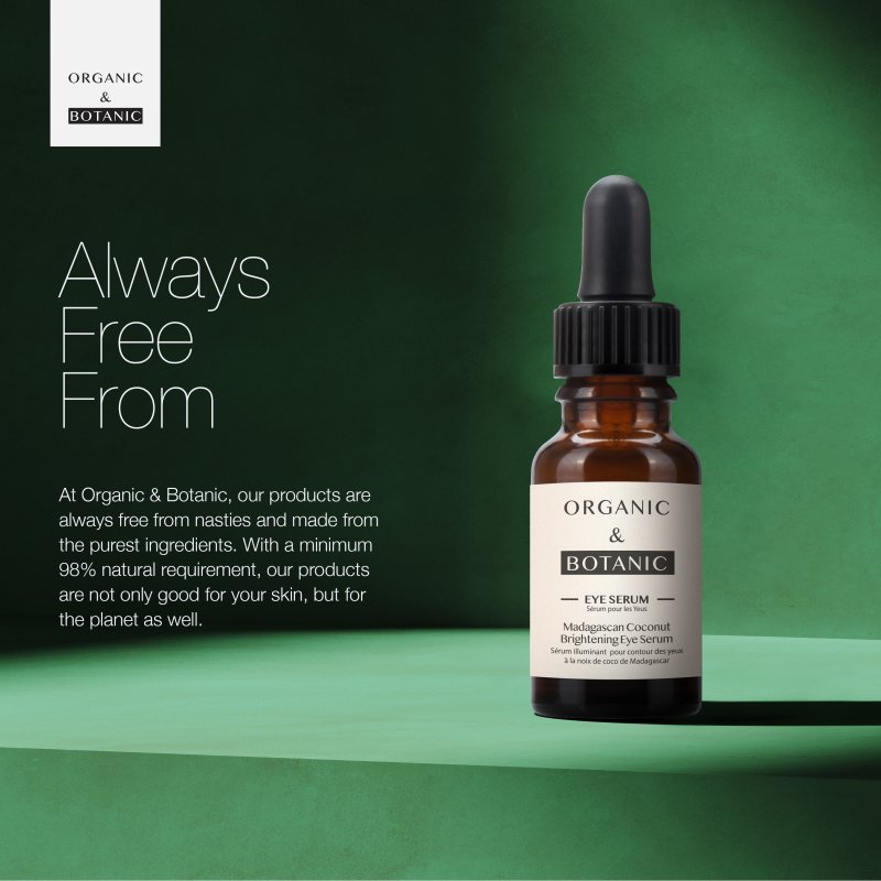 Madagascan Coconut Eye Serum - 15ml - Hydrating & Depuffing with Aloe Vera & Vitamin E for Refreshed, Youthful Eyes - skinChemists