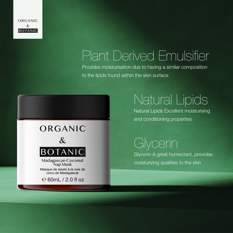 Madagascan Coconut Hydrating Nap Mask - 60ml - Revitalizing & Replenishing with Vitamin C for Radiant, Dewy Skin - skinChemists