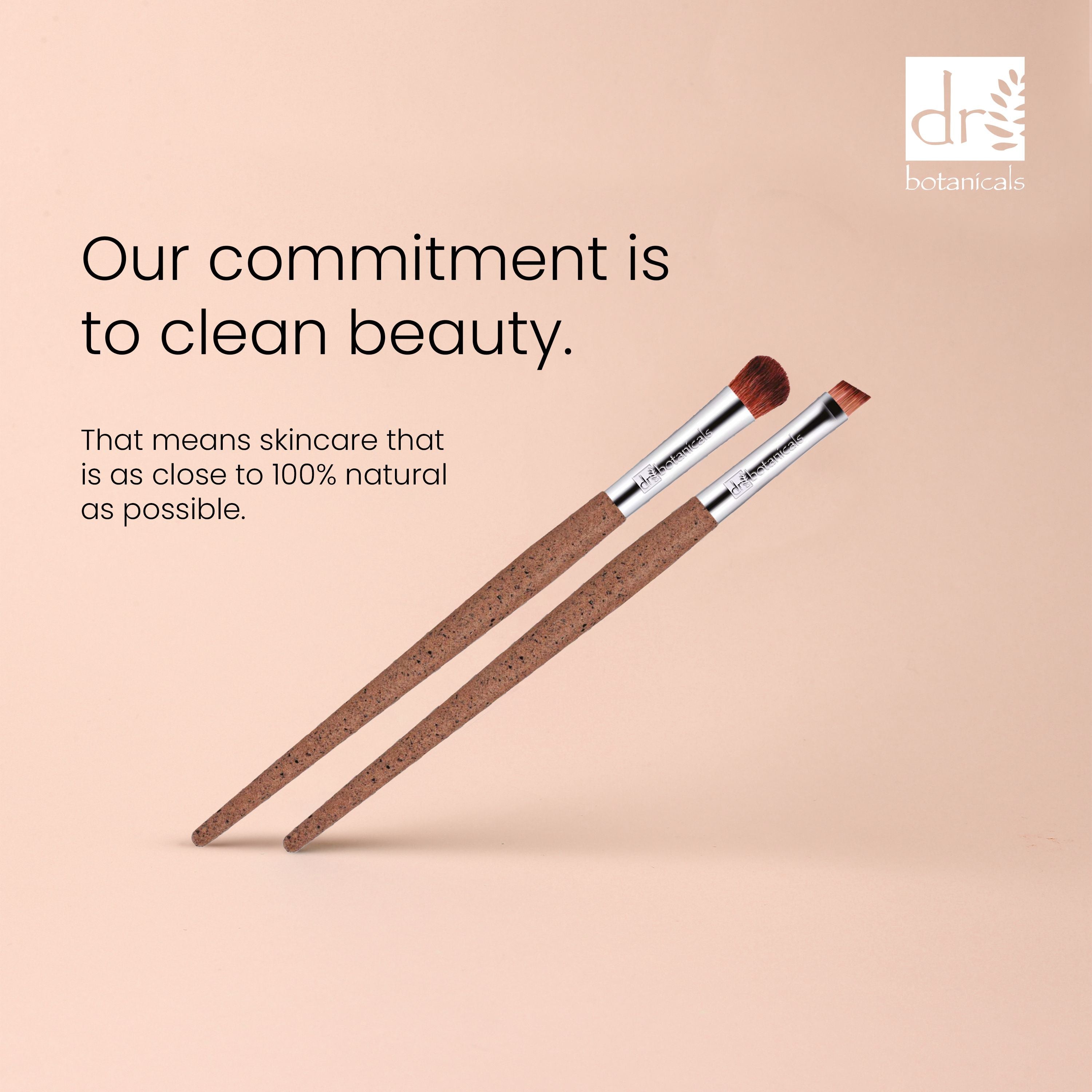 Dr Botanicals Coffee Ground Set Of 2 Eye Brushes Twin Value Savings Pack - skinChemists