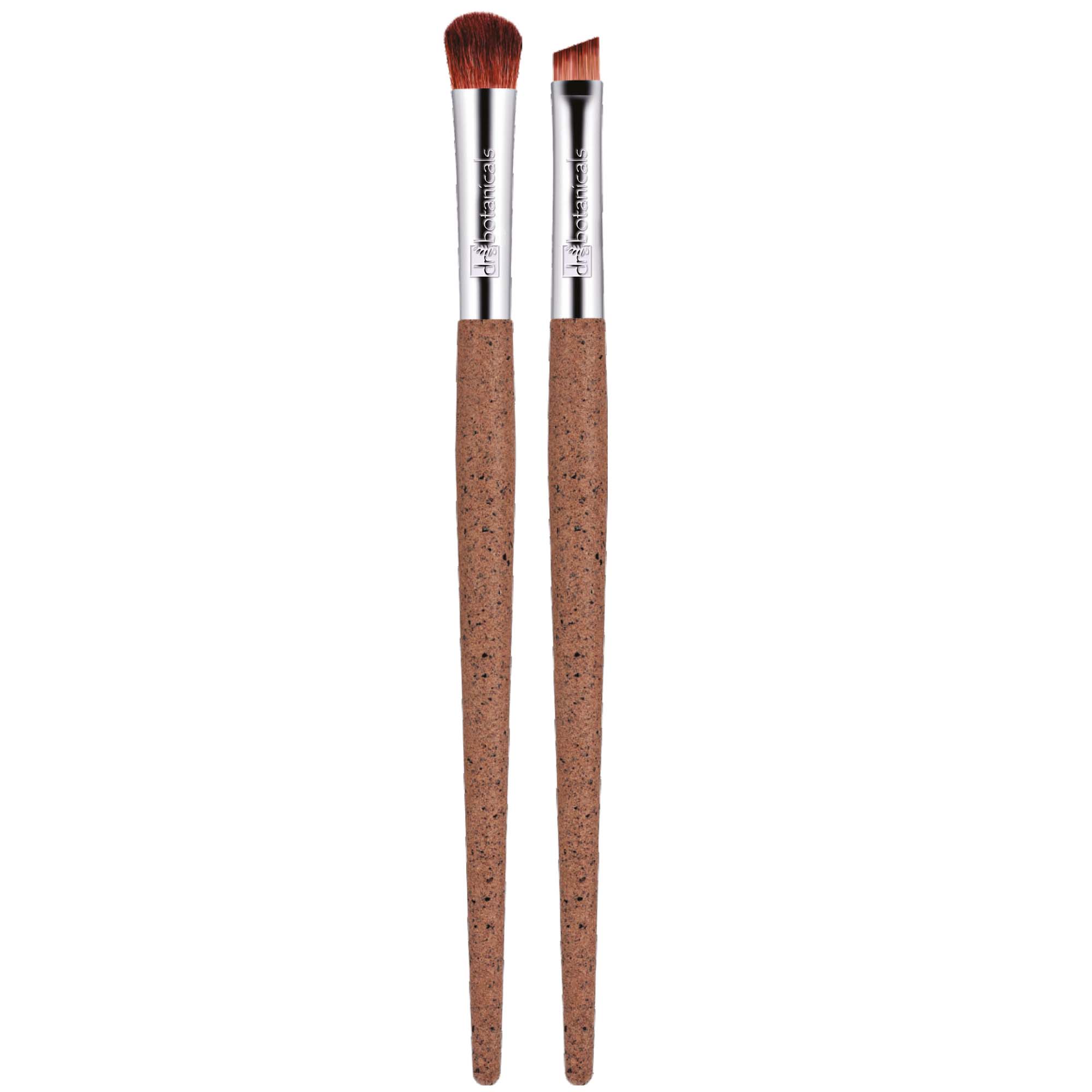 Dr Botanicals Coffee Ground Set Of 2 Eye Brushes Twin Value Savings Pack - skinChemists