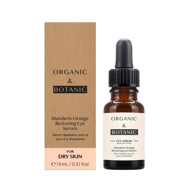 Mandarin Orange Brightening Eye Serum - 15ml - Depuffing & Hydrating with Vitamin C, Aloe Vera, & Sea Buckthorn for Radiant, Youthful Eyes - skinChemists