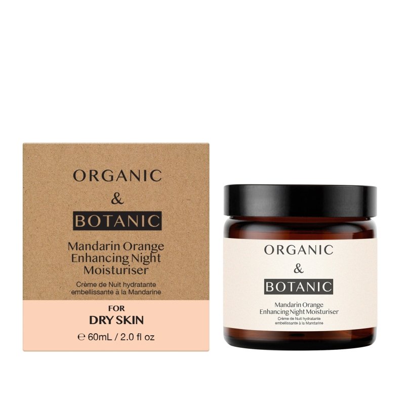 Mandarin Orange Night Moisturizer with Bakuchiol & Vitamin C - 60ml - Revitalizing & Hydrating for Firmer, Brighter, & Younger-Looking Skin - skinChemists