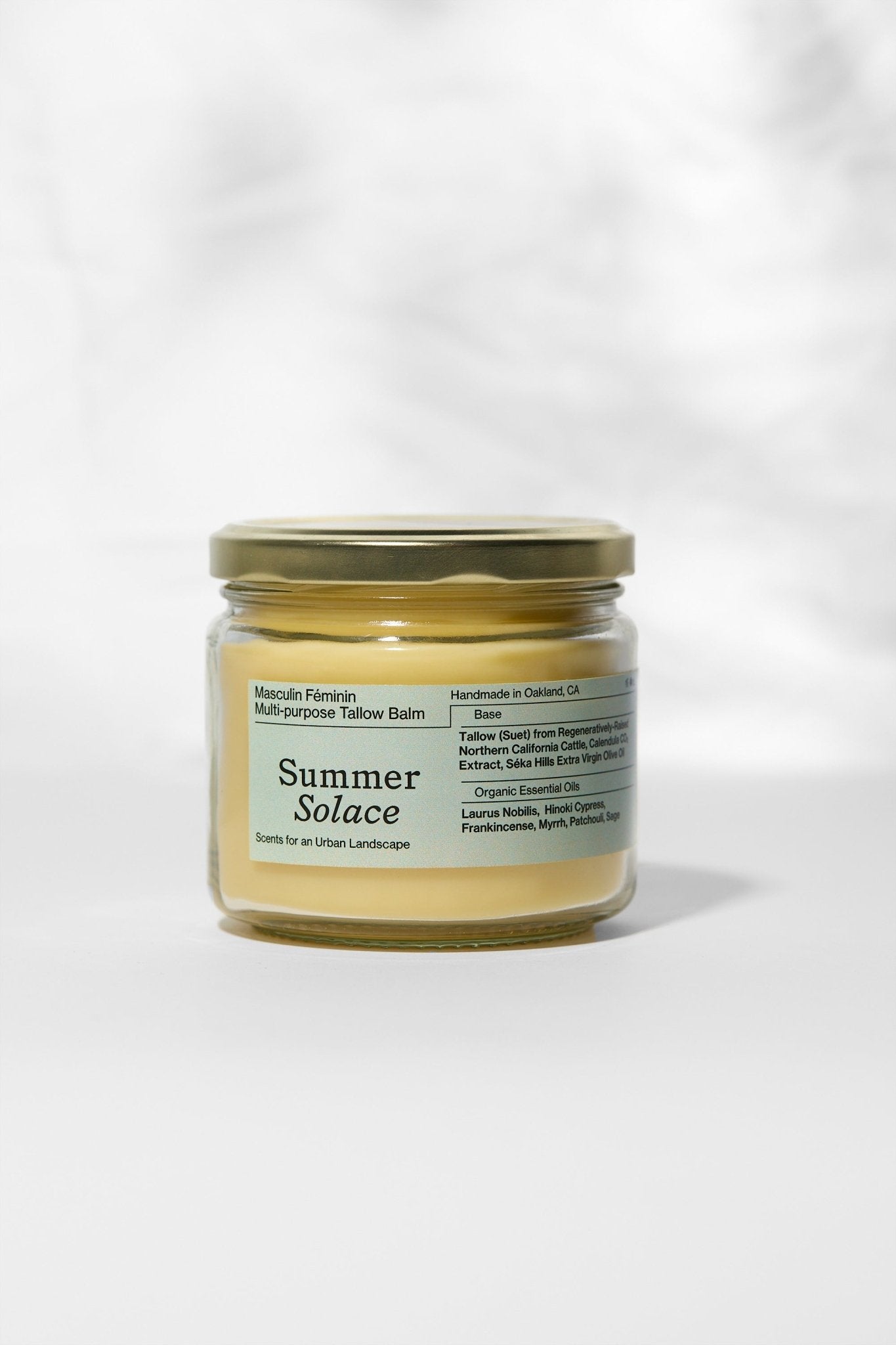 Masculin Féminin Tallow Balm – Frankincense, Patchouli & Hinoki Wood