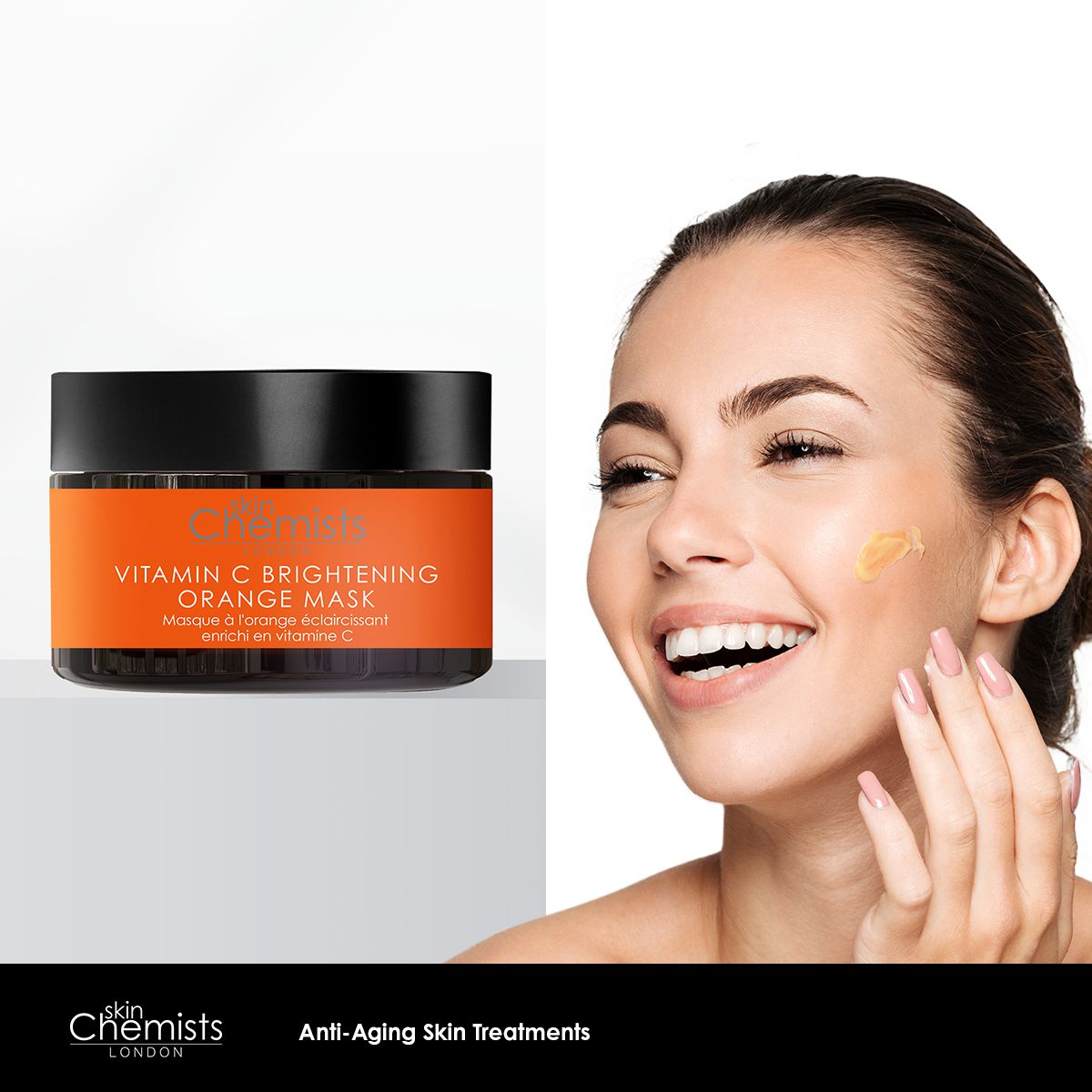 skinChemists Vitamin C Brightening Orange Mask 50ml Twin Value Savings Pack