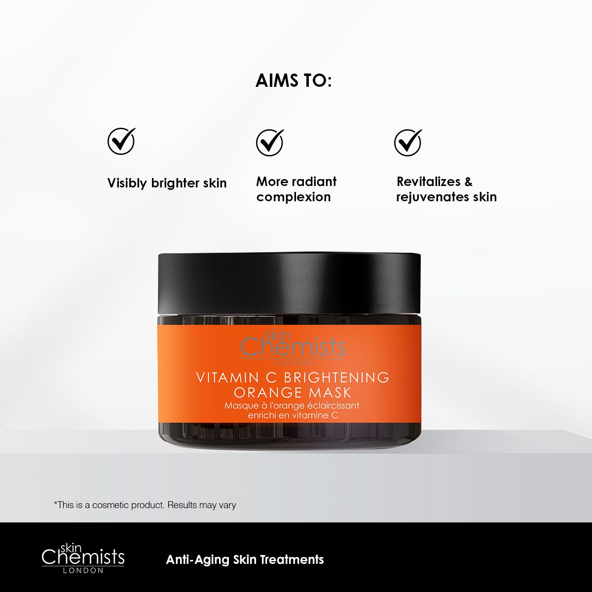 skinChemists Vitamin C Brightening Orange Mask 50ml Twin Value Savings Pack