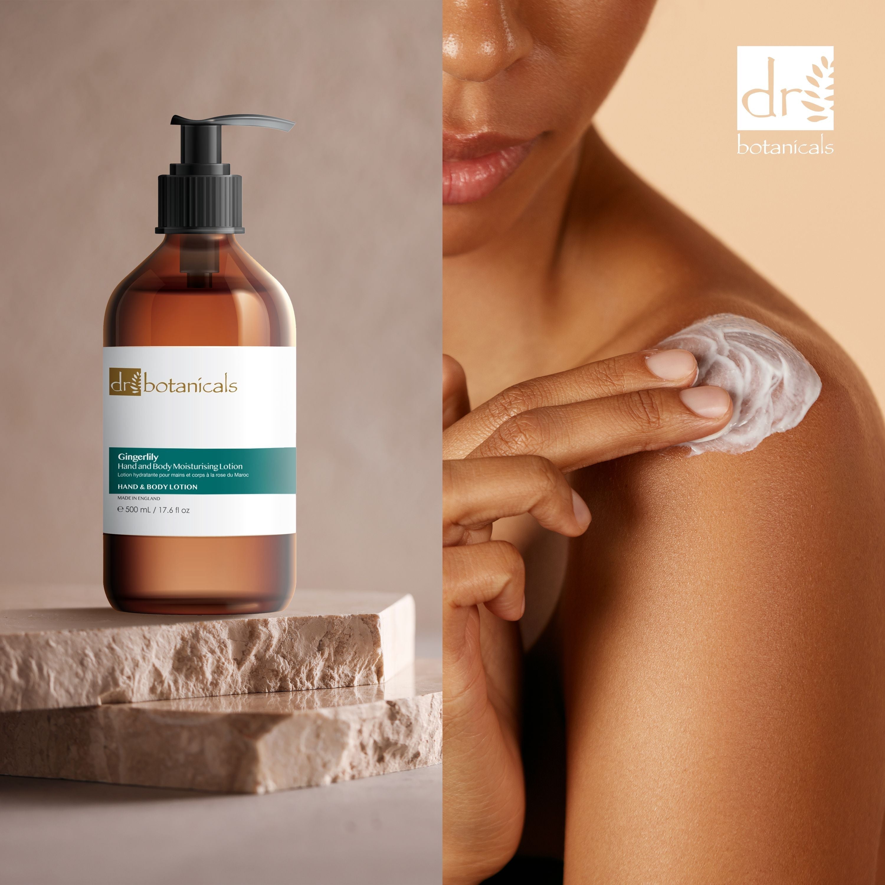 Dr Botanicals Gingerlily Hand & Body Moisturising Lotion 500ml Twin Value Savings Pack - skinChemists